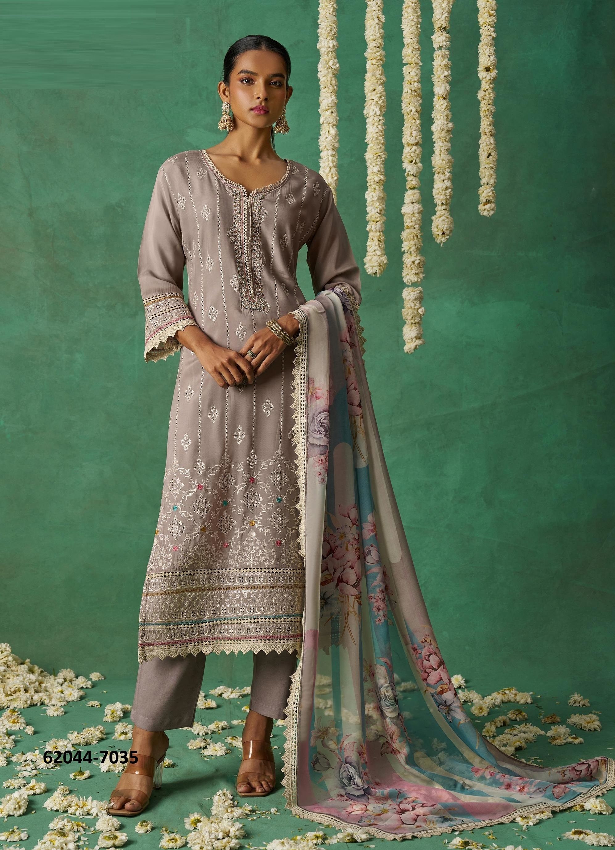 GULAABO 3 - Catalog # 62044 (Set of 3 Semi-Stitched / Un-Stitched Suits) by Alizeh Official