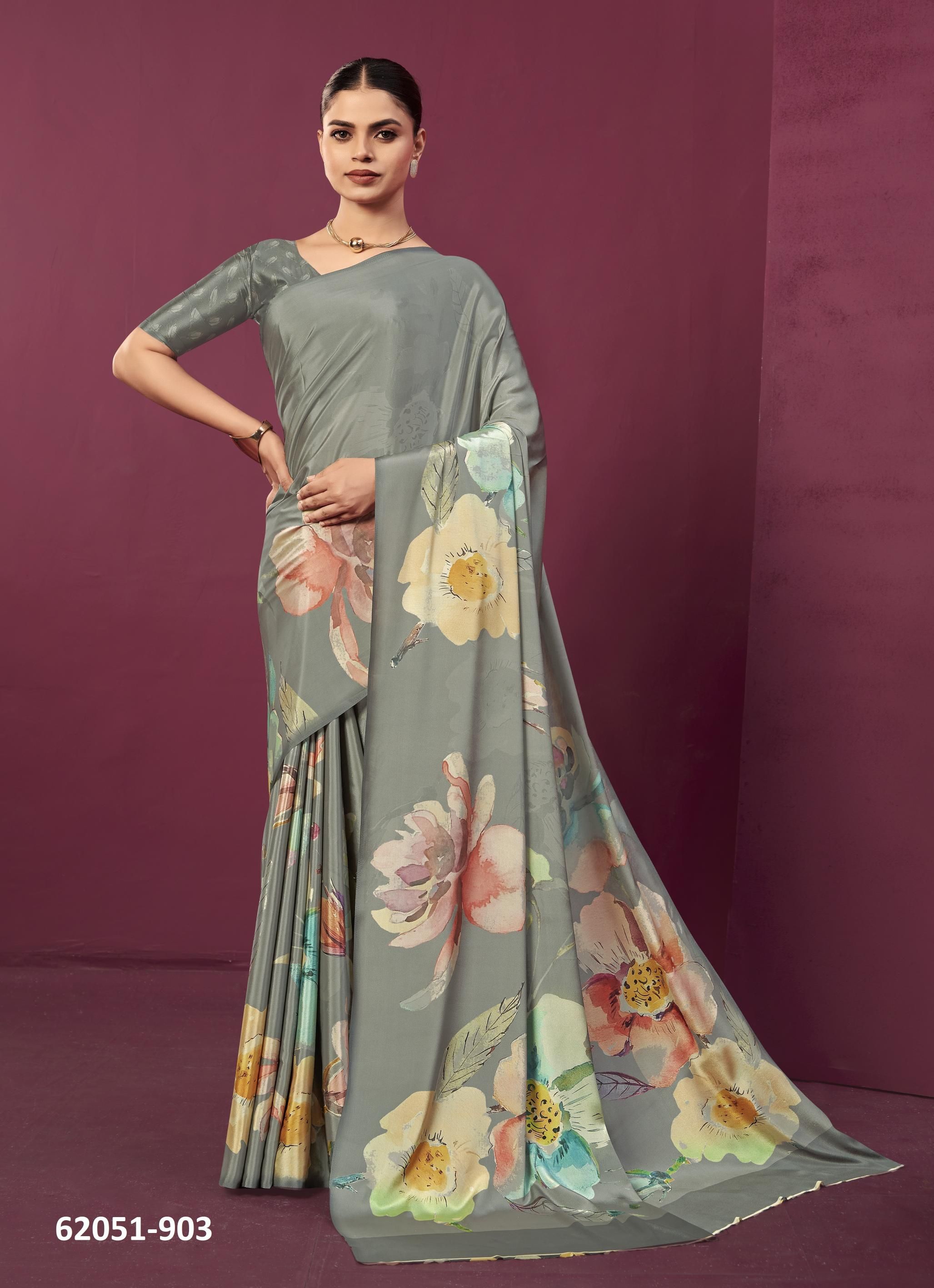 PAULA - Catalog # 62051 (Set of 9 Sarees) by Desi Muse PAULA - Catalog # 62051 (Set of 9 Sarees) by Desi Muse
