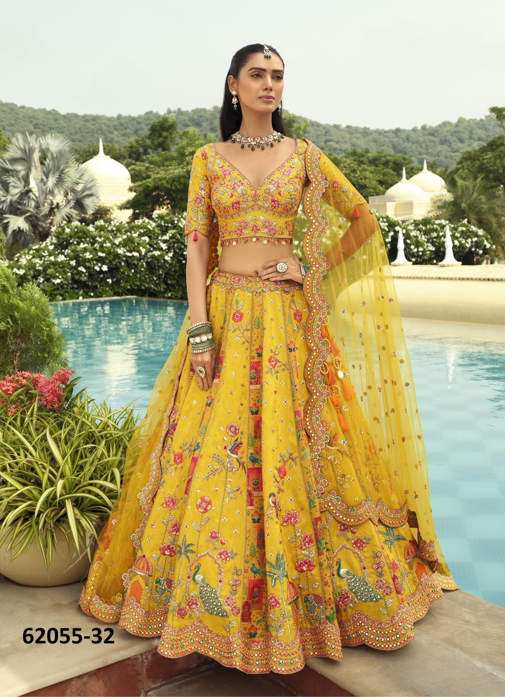 ANAARA READYMADE E-31-40 - Catalog # 62055 (Set of 10 Readymade Lehengas) by Tathastu