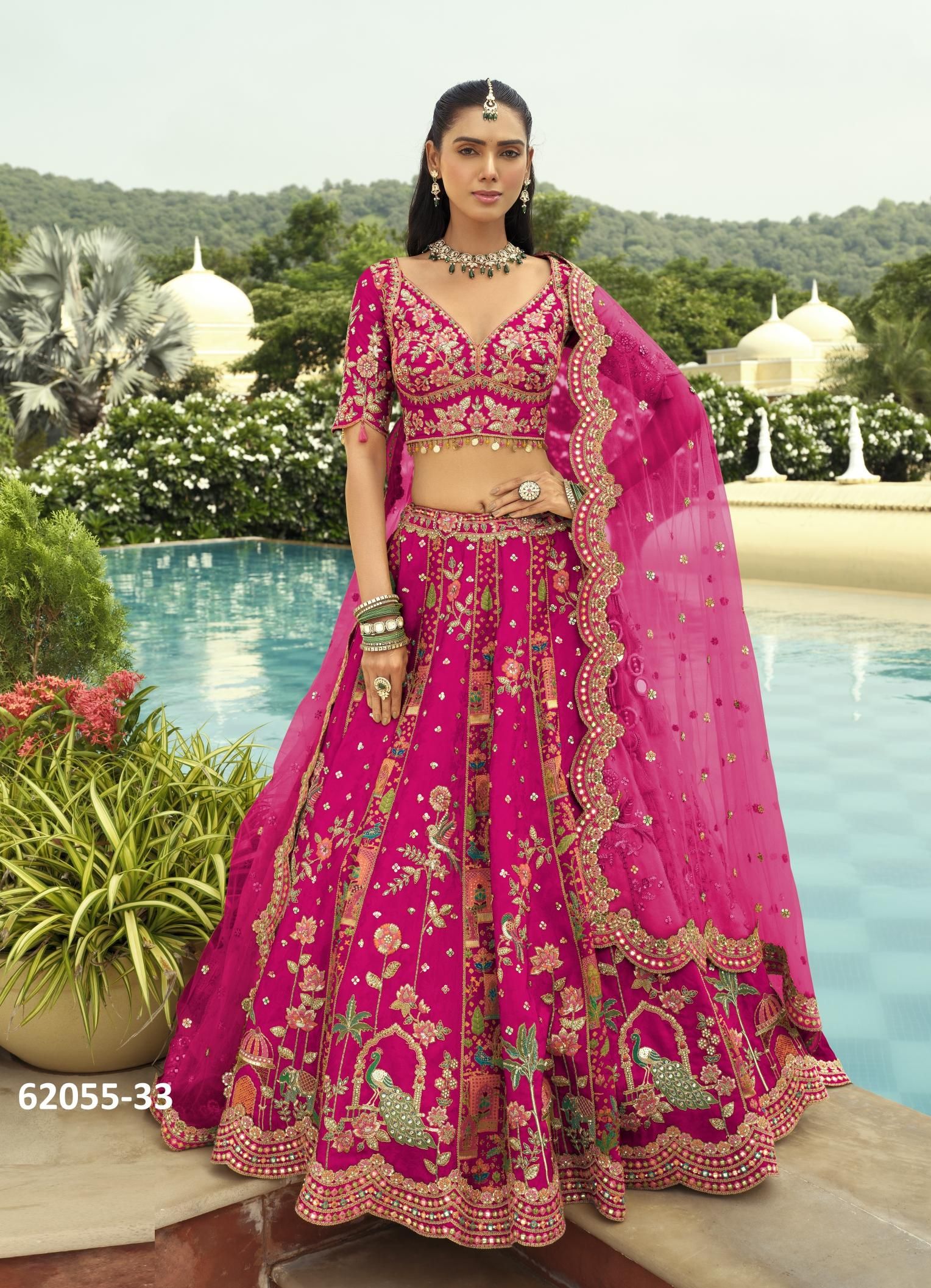 ANAARA READYMADE E-31-40 - Catalog # 62055 (Set of 10 Readymade Lehengas) by Tathastu