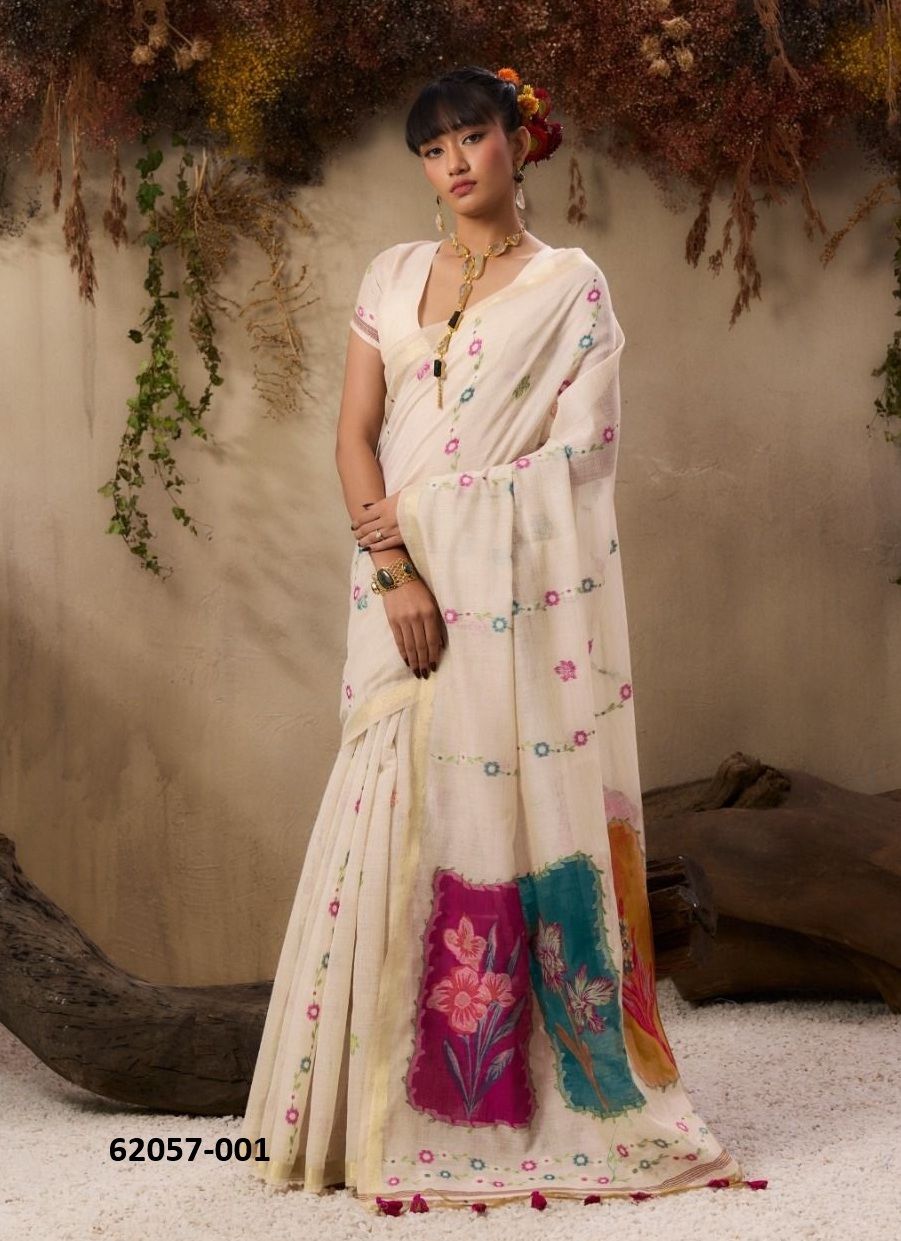 RASHMIKA - Catalog # 62057 (Set of 4 Sarees) by Rajtex Fabrics RASHMIKA - Catalog # 62057 (Set of 4 Sarees) by Rajtex Fabrics