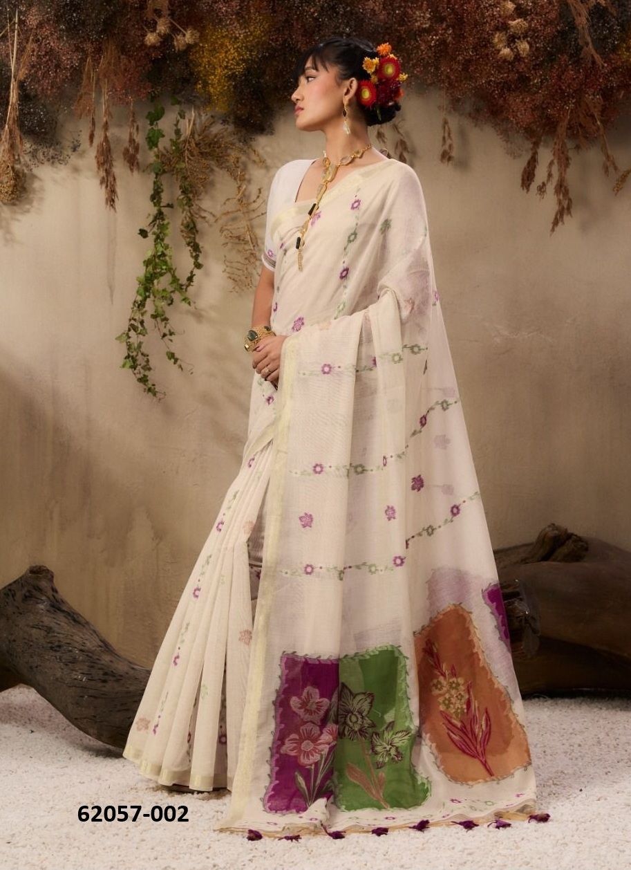 RASHMIKA - Catalog # 62057 (Set of 4 Sarees) by Rajtex Fabrics RASHMIKA - Catalog # 62057 (Set of 4 Sarees) by Rajtex Fabrics