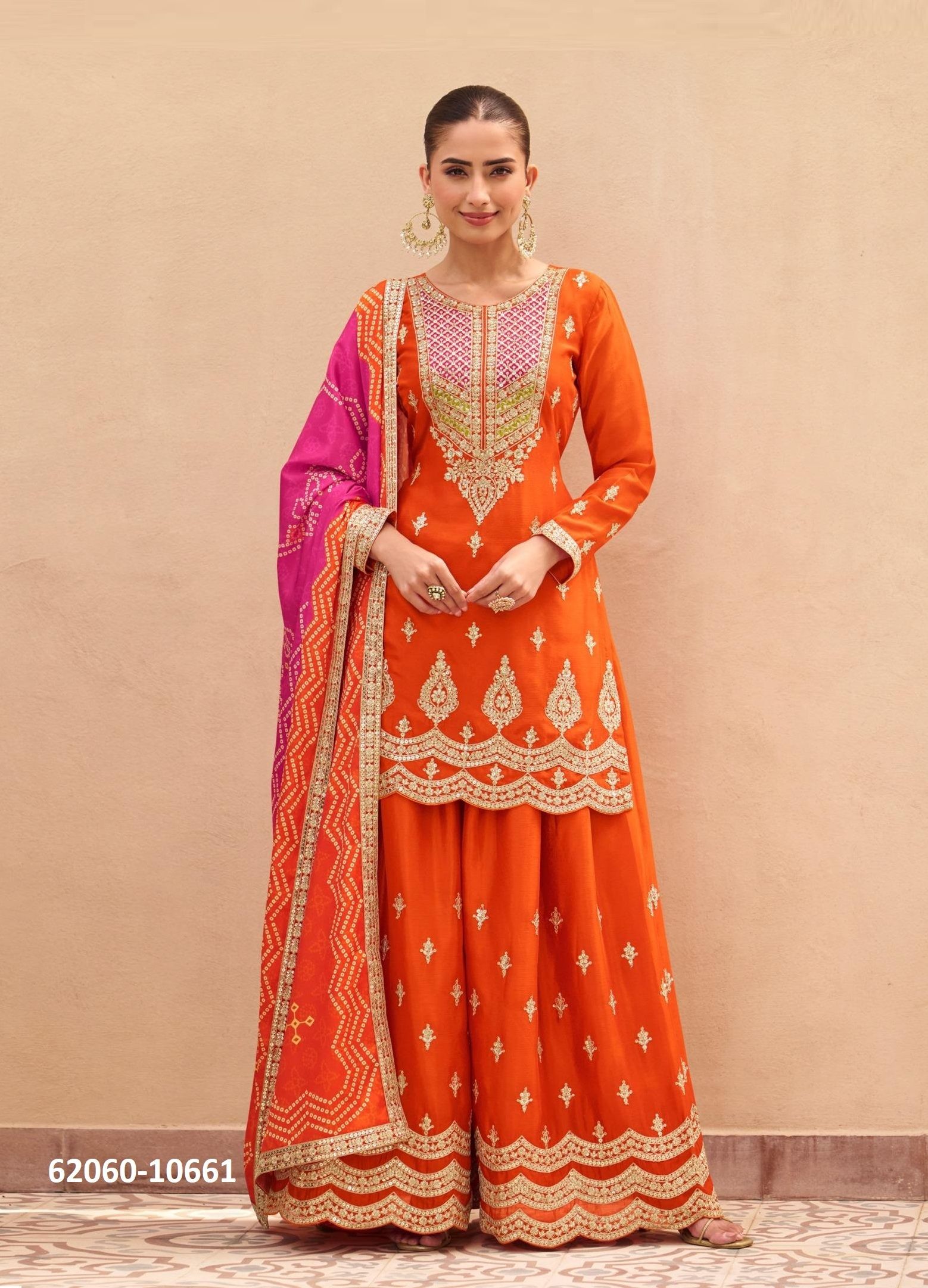 ARUNA - Catalog # 62060 (Set of 3 Readymade Salwar Suits) by Aashirwad
