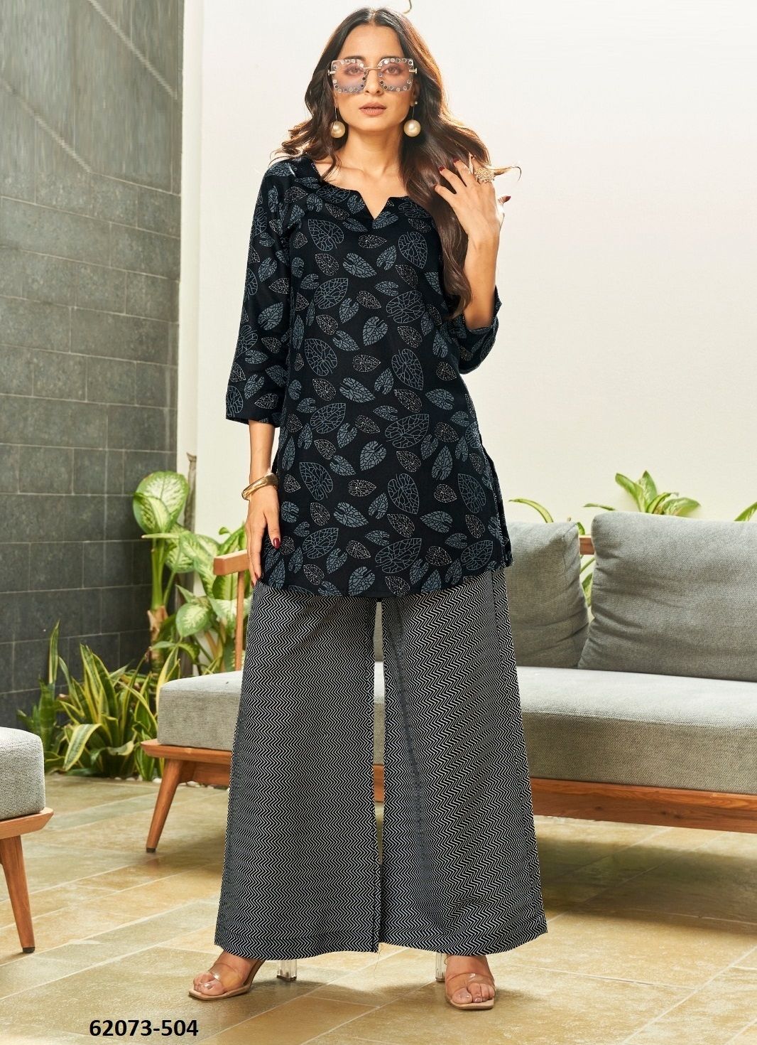 RIDDHI - Catalog # 62073 (Set of 3 Tops With Bottoms) by Chansi Trendz