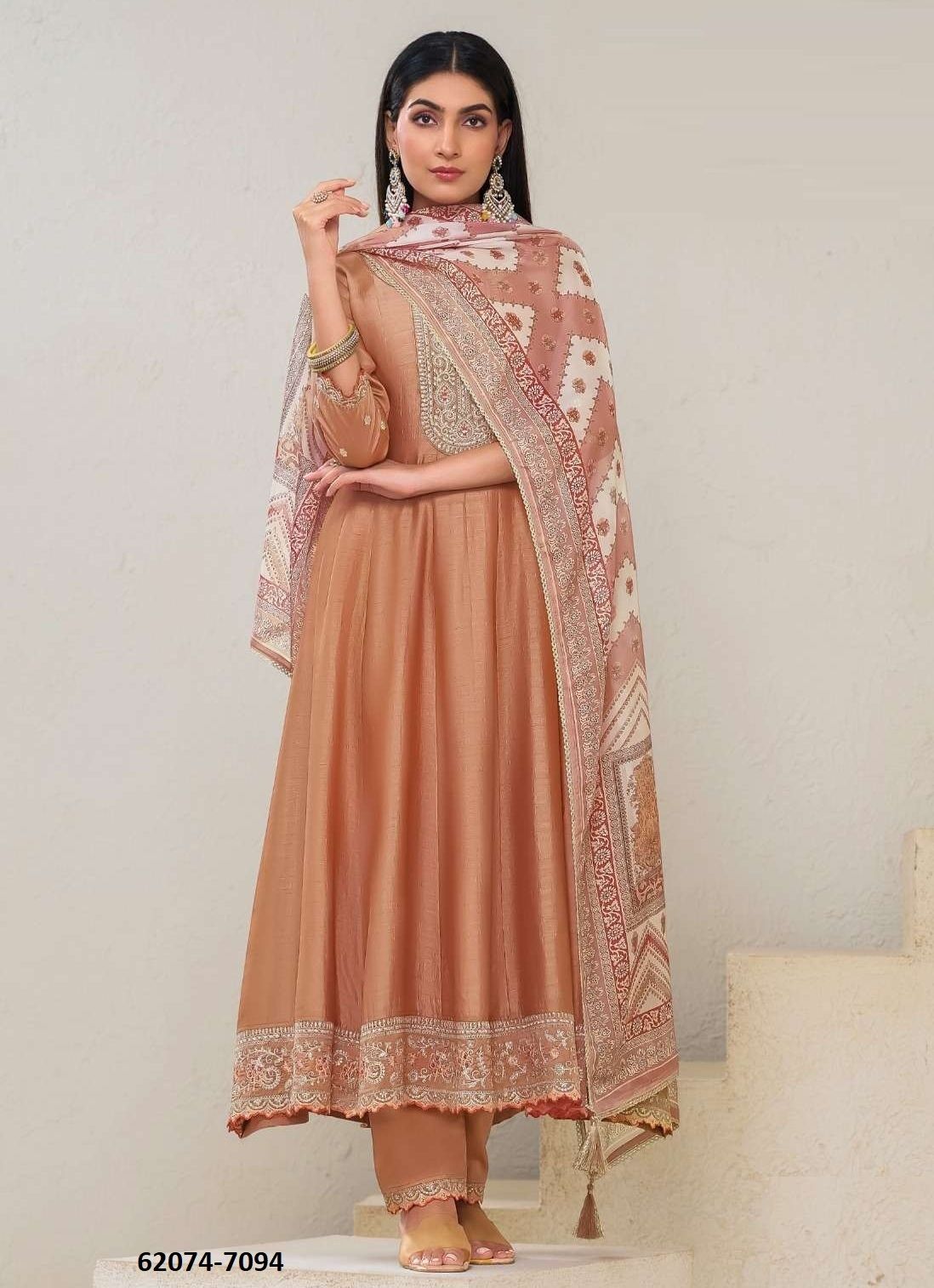 KALINDI - Catalog # 62074 (Set of 6 Readymade Salwar Suits) by Rangoon KALINDI - Catalog # 62074 (Set of 6 Readymade Salwar Suits) by Rangoon