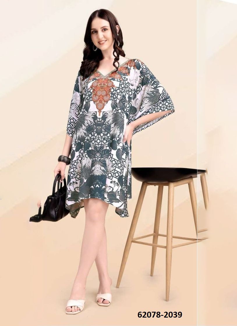 SILK PONCHOS 5 - Catalog # 62078 (Set of 8 Kaftans / Ponchos) by Jagraasa SILK PONCHOS 5 - Catalog # 62078 (Set of 8 Kaftans / Ponchos) by Jagraasa