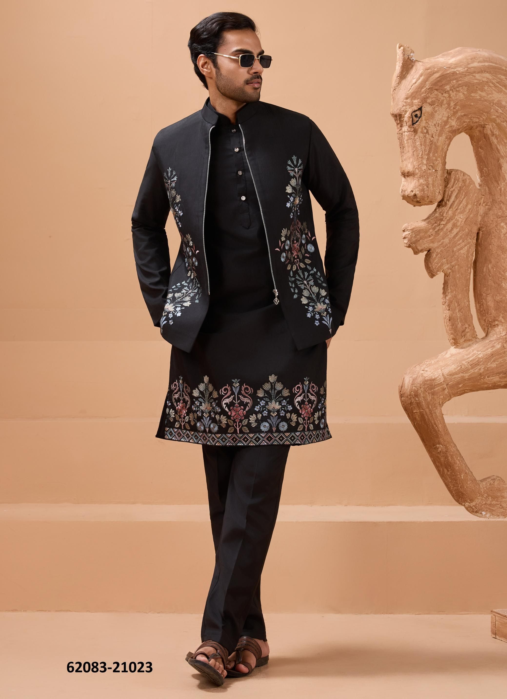 THE CLASSIC MAN - Catalog # 62083 (Set of 5 Men's Ethnic Wear) by Desi Muse