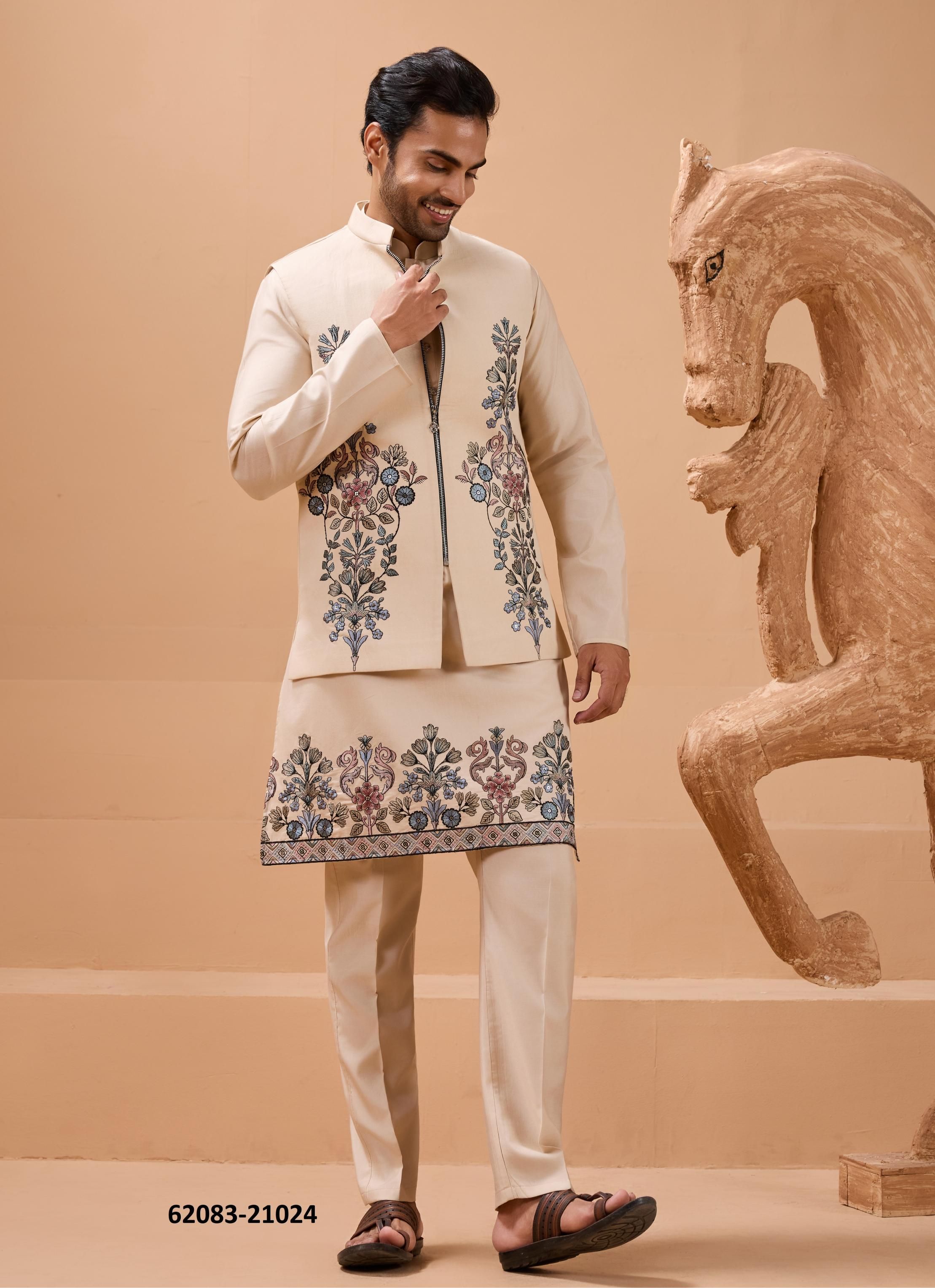 THE CLASSIC MAN - Catalog # 62083 (Set of 5 Men's Ethnic Wear) by Desi Muse