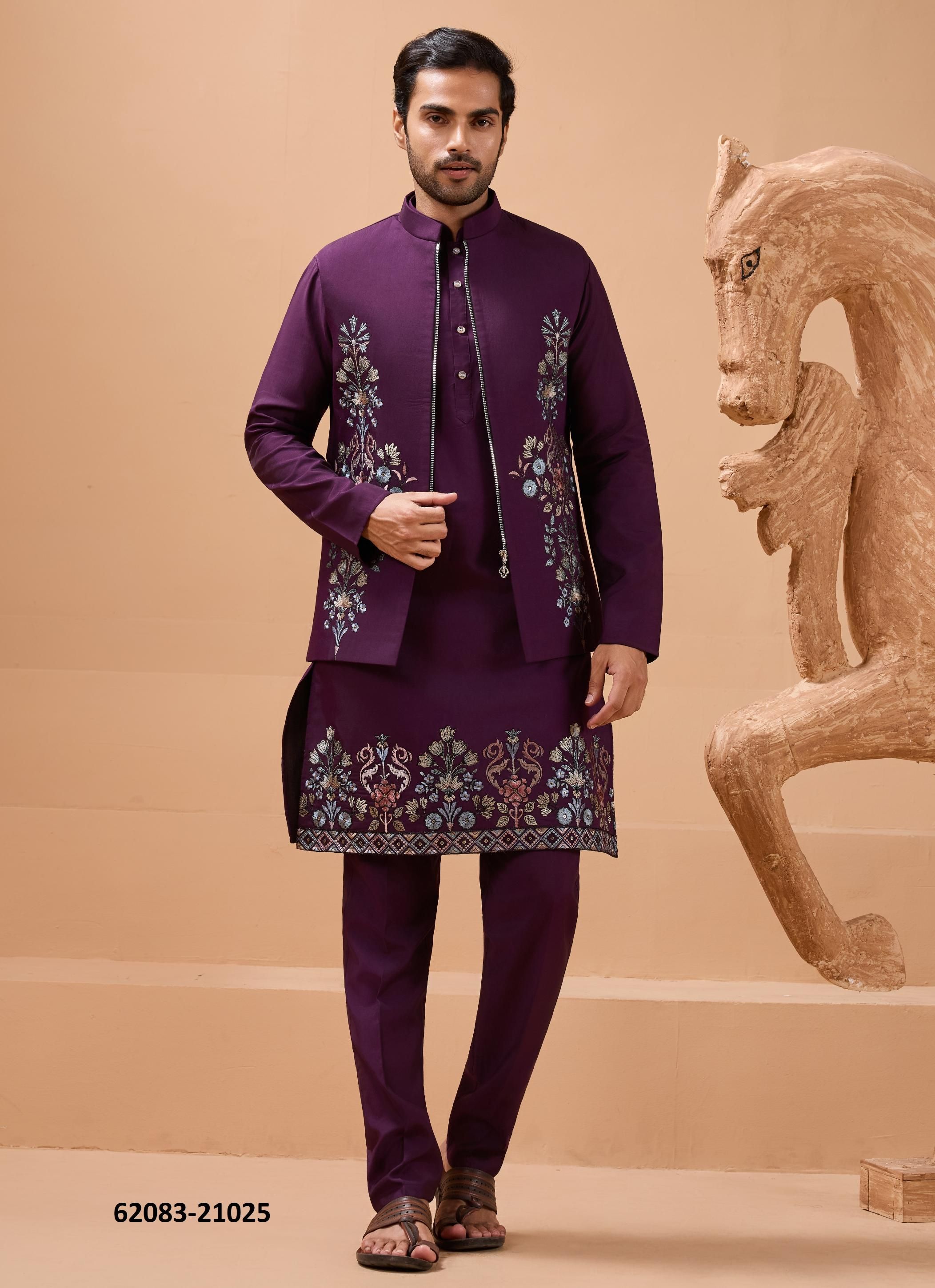 THE CLASSIC MAN - Catalog # 62083 (Set of 5 Men's Ethnic Wear) by Desi Muse