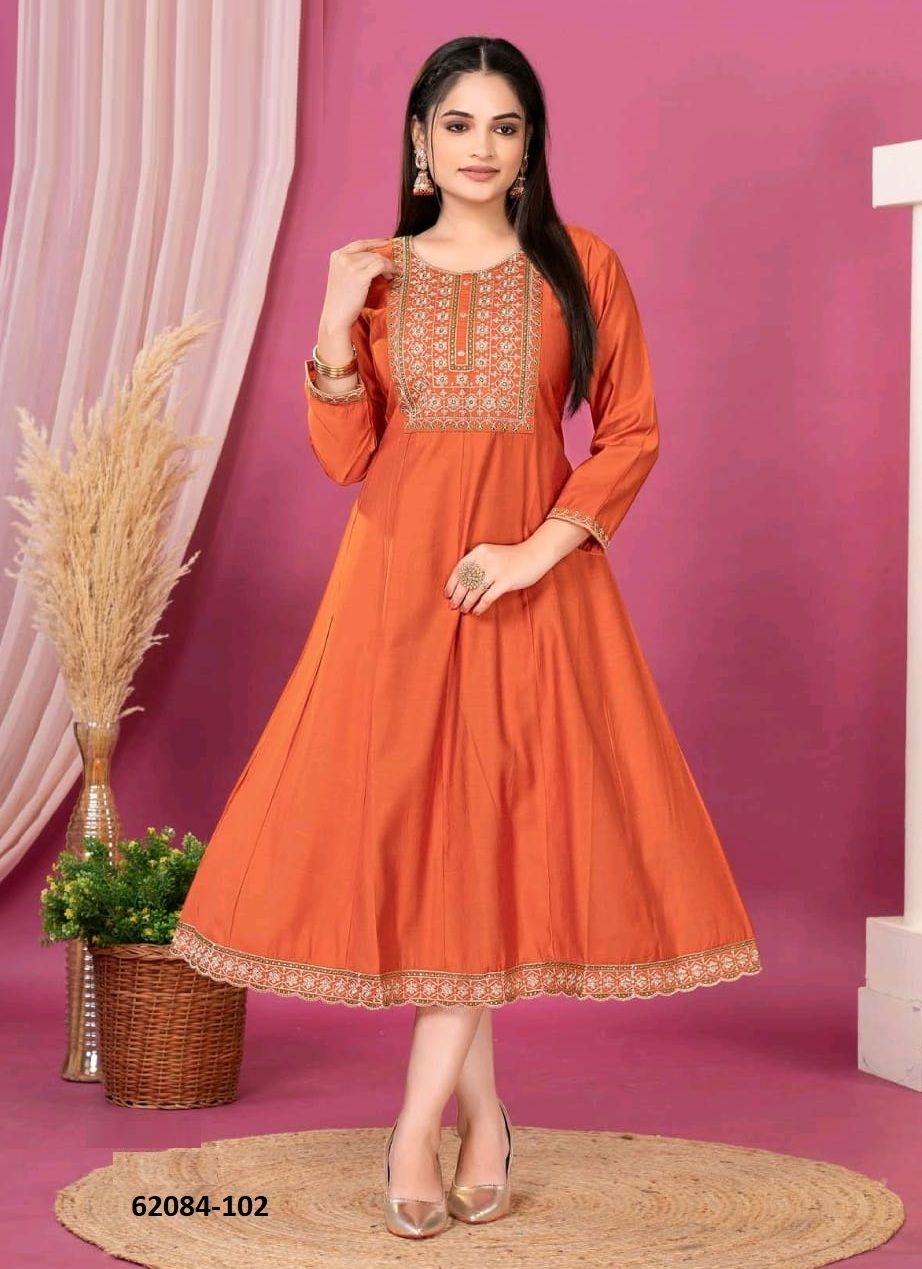 JAMIKA - Catalog # 62084 (Set of 6 Readymade Women's Kurtis / Tops) by Dee Cee JAMIKA - Catalog # 62084 (Set of 6 Readymade Women's Kurtis / Tops) by Dee Cee
