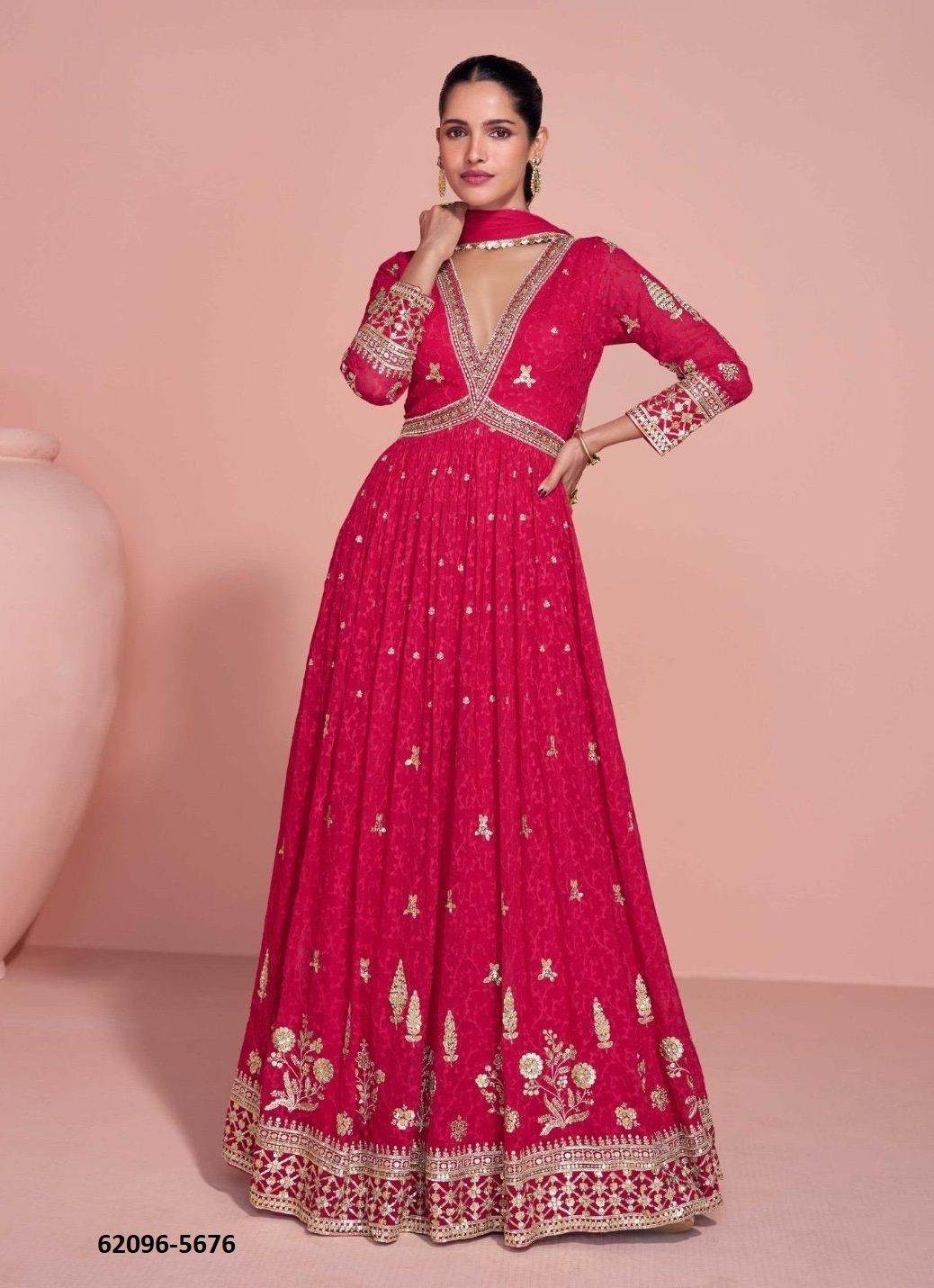NAVYA - Catalog # 62096 (Set of 3 Readymade Gowns) by Sayuri Designer NAVYA - Catalog # 62096 (Set of 3 Readymade Gowns) by Sayuri Designer