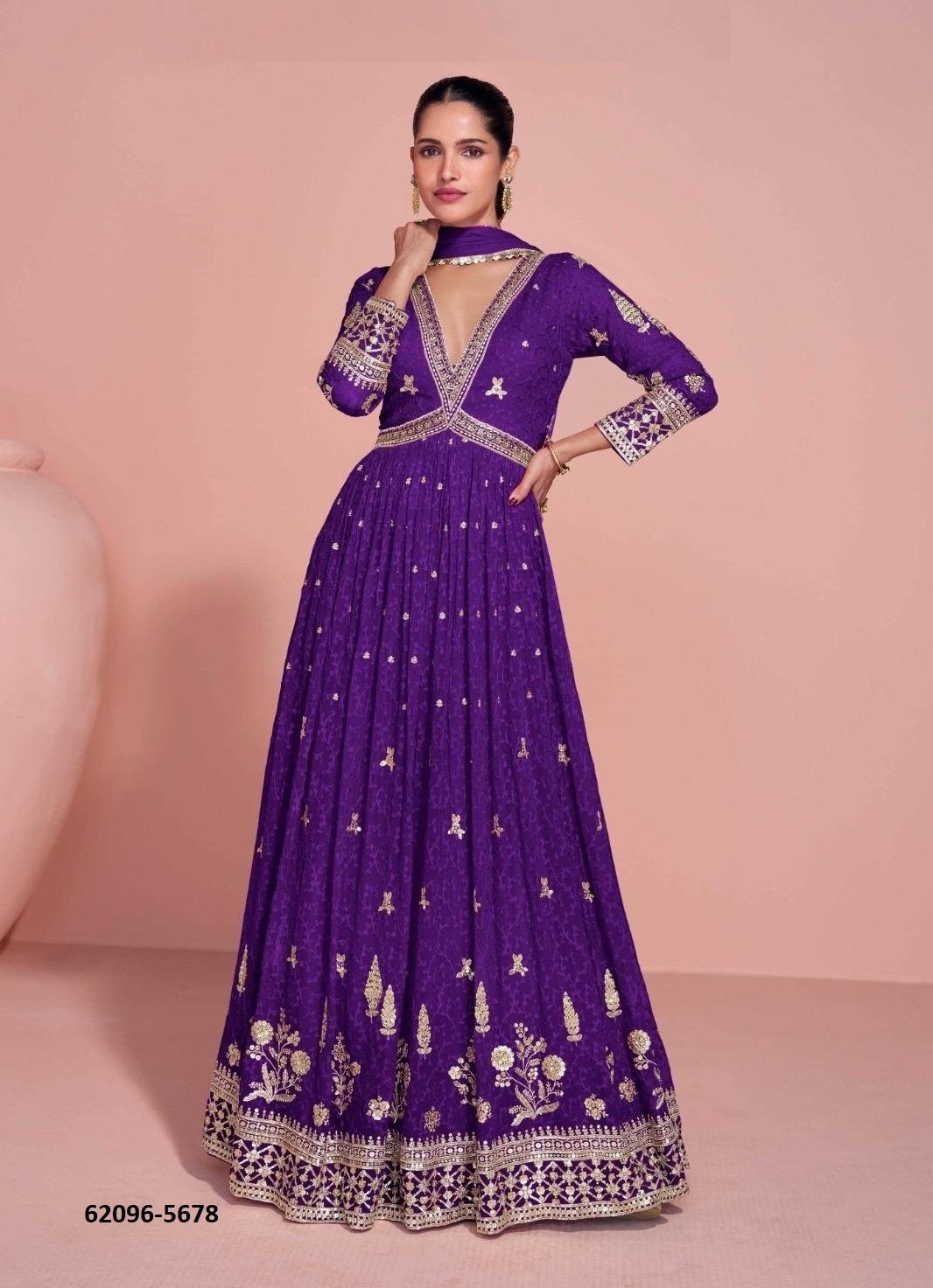NAVYA - Catalog # 62096 (Set of 3 Readymade Gowns) by Sayuri Designer NAVYA - Catalog # 62096 (Set of 3 Readymade Gowns) by Sayuri Designer
