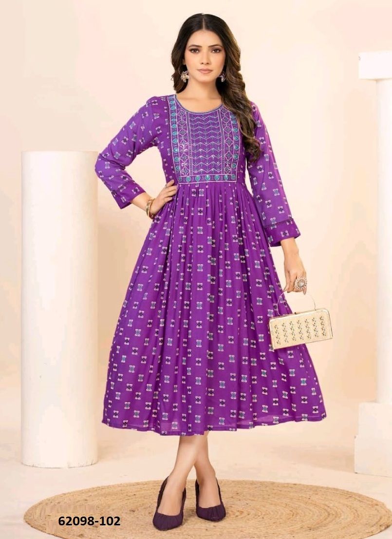 VANYA - Catalog # 62098 (Set of 6 Readymade Women's Kurtis / Tops) by Dee Cee VANYA - Catalog # 62098 (Set of 6 Readymade Women's Kurtis / Tops) by Dee Cee