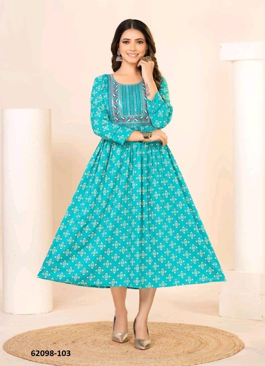 VANYA - Catalog # 62098 (Set of 6 Readymade Women's Kurtis / Tops) by Dee Cee VANYA - Catalog # 62098 (Set of 6 Readymade Women's Kurtis / Tops) by Dee Cee