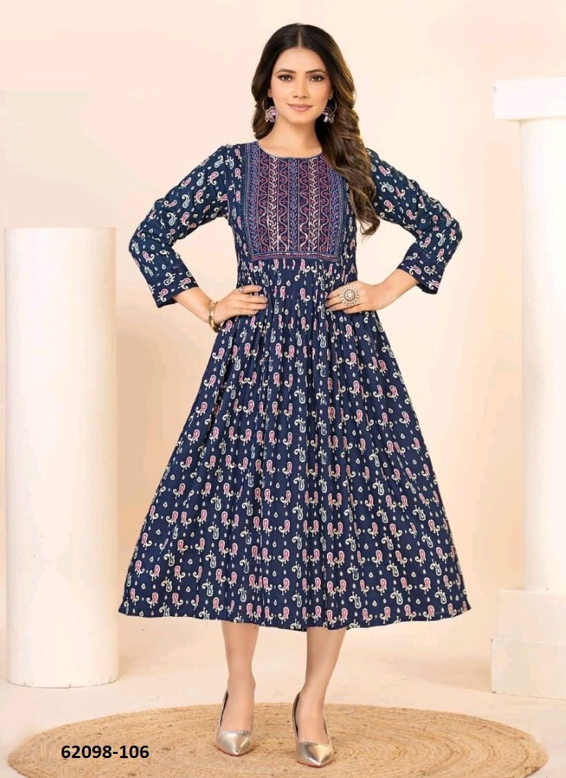 VANYA - Catalog # 62098 (Set of 6 Readymade Women's Kurtis / Tops) by Dee Cee VANYA - Catalog # 62098 (Set of 6 Readymade Women's Kurtis / Tops) by Dee Cee