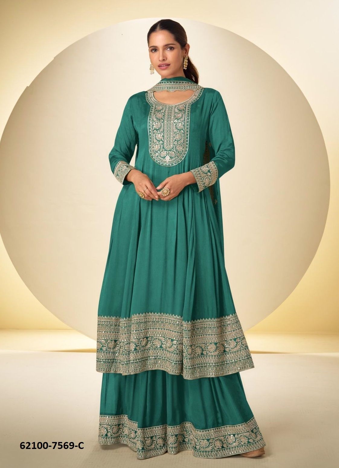 NARGIS - Catalog # 62100 (Set of 4 Readymade Salwar Suits) by Gulkayra Designer
