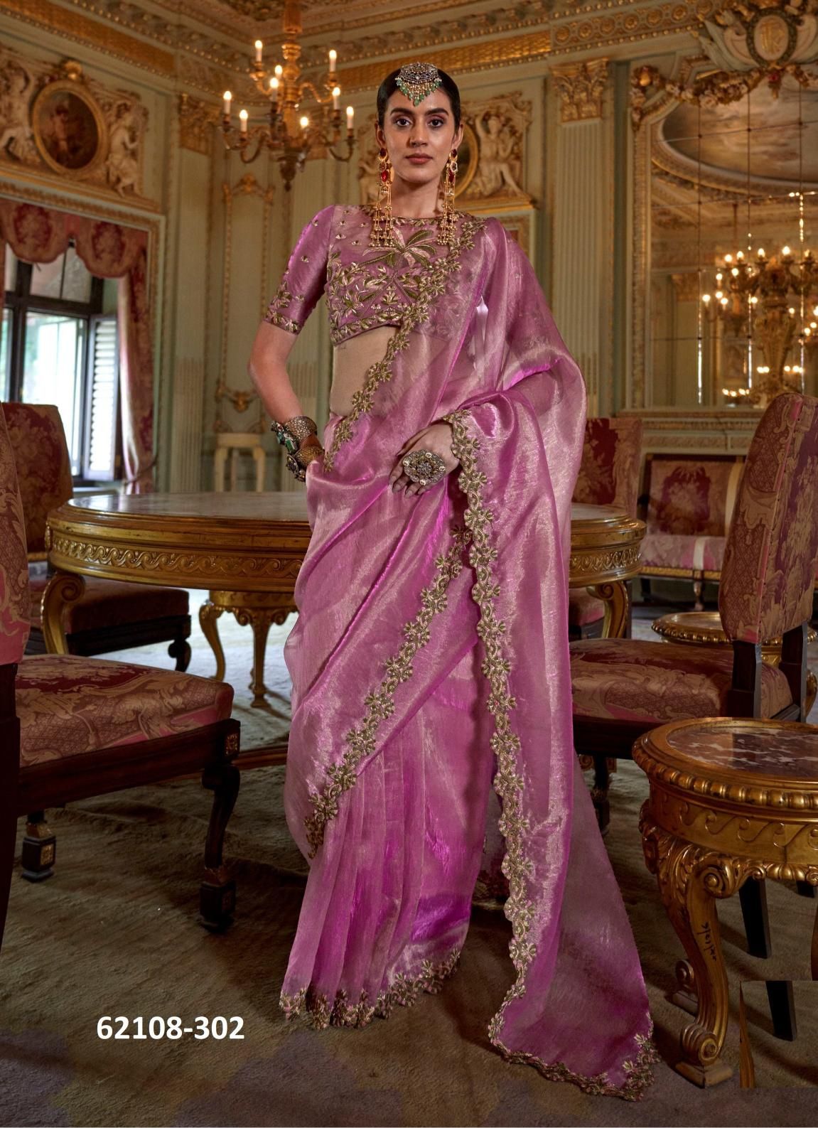 GULKARI 1 - Catalog # 62108 (Set of 6 Sarees) by Desi Muse GULKARI 1 - Catalog # 62108 (Set of 6 Sarees) by Desi Muse