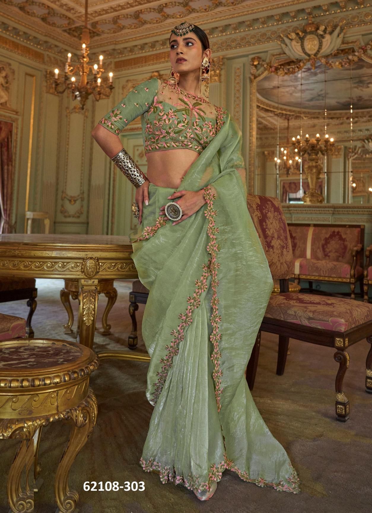 GULKARI 1 - Catalog # 62108 (Set of 6 Sarees) by Desi Muse GULKARI 1 - Catalog # 62108 (Set of 6 Sarees) by Desi Muse
