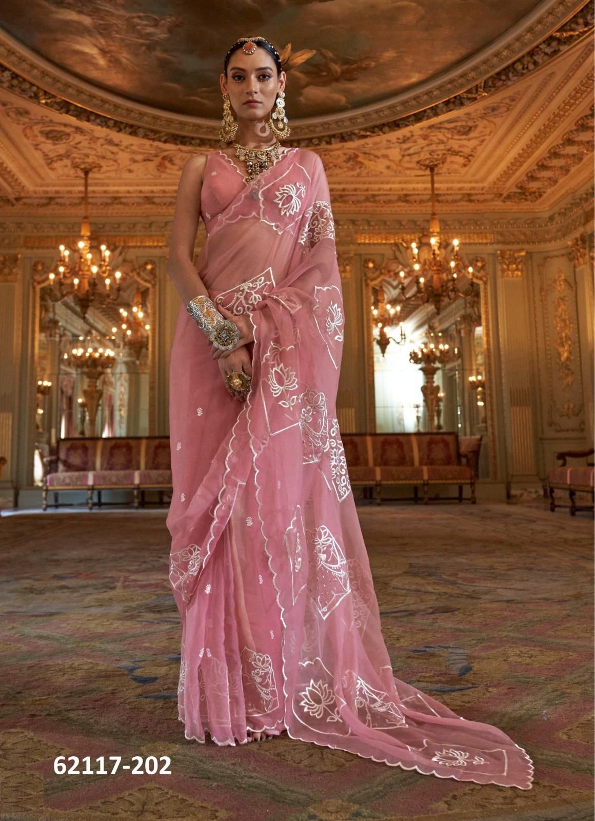 PICHHVAI 1 - Catalog # 62117 (Set of 6 Sarees) by Desi Muse