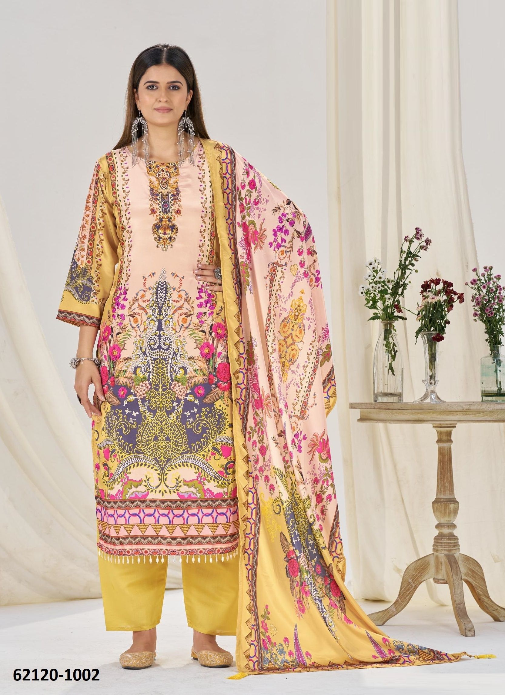 KANZA - Catalog # 62120 (Set of 4 Readymade Salwar Suits) by Meheriya