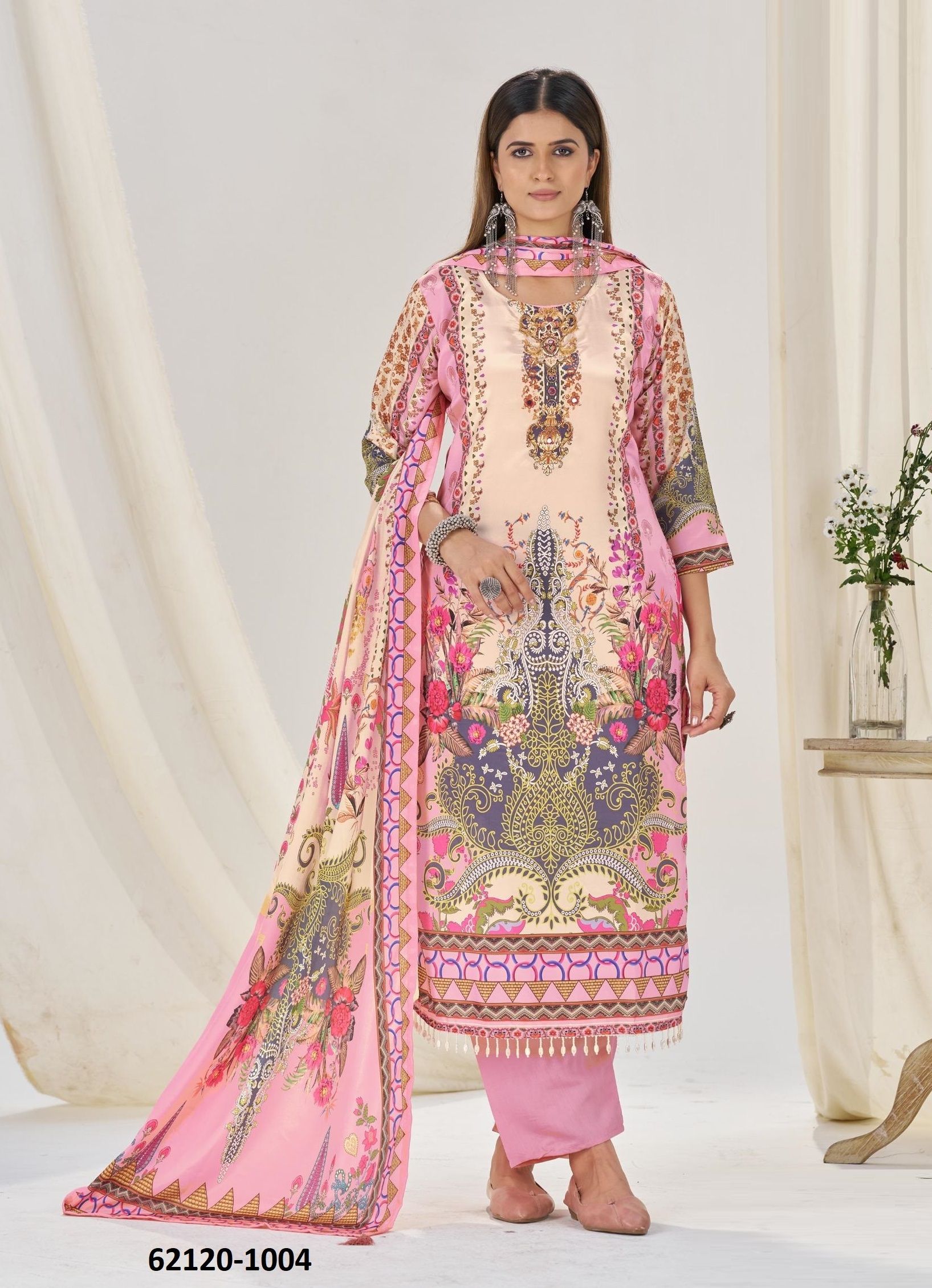 KANZA - Catalog # 62120 (Set of 4 Readymade Salwar Suits) by Meheriya