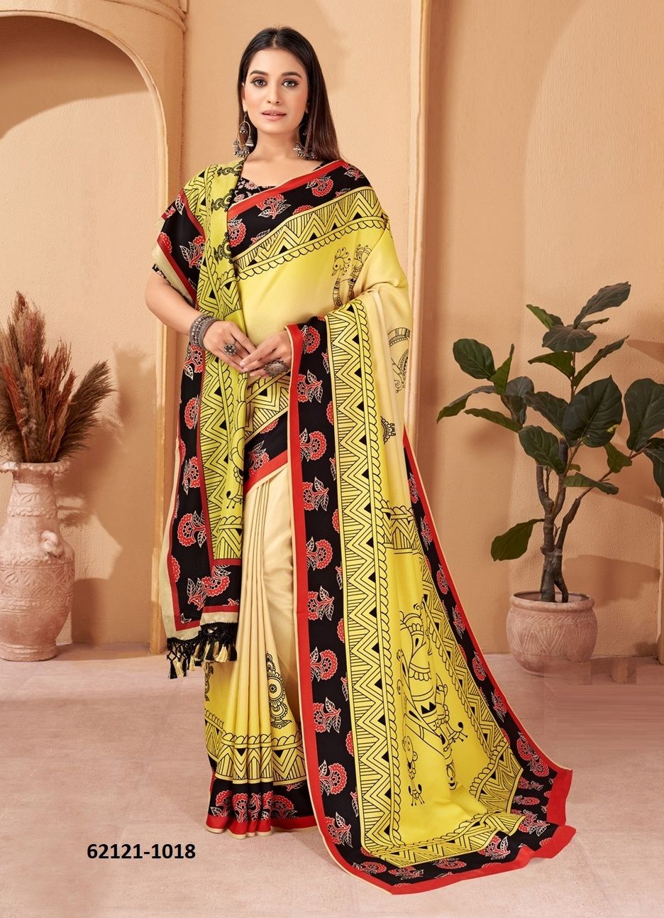 PASHMINA SAREES WITH SHAWL 3 - Catalog # 62121 (Set of 7 Sarees) by Meheriya PASHMINA SAREES WITH SHAWL 3 - Catalog # 62121 (Set of 7 Sarees) by Meheriya