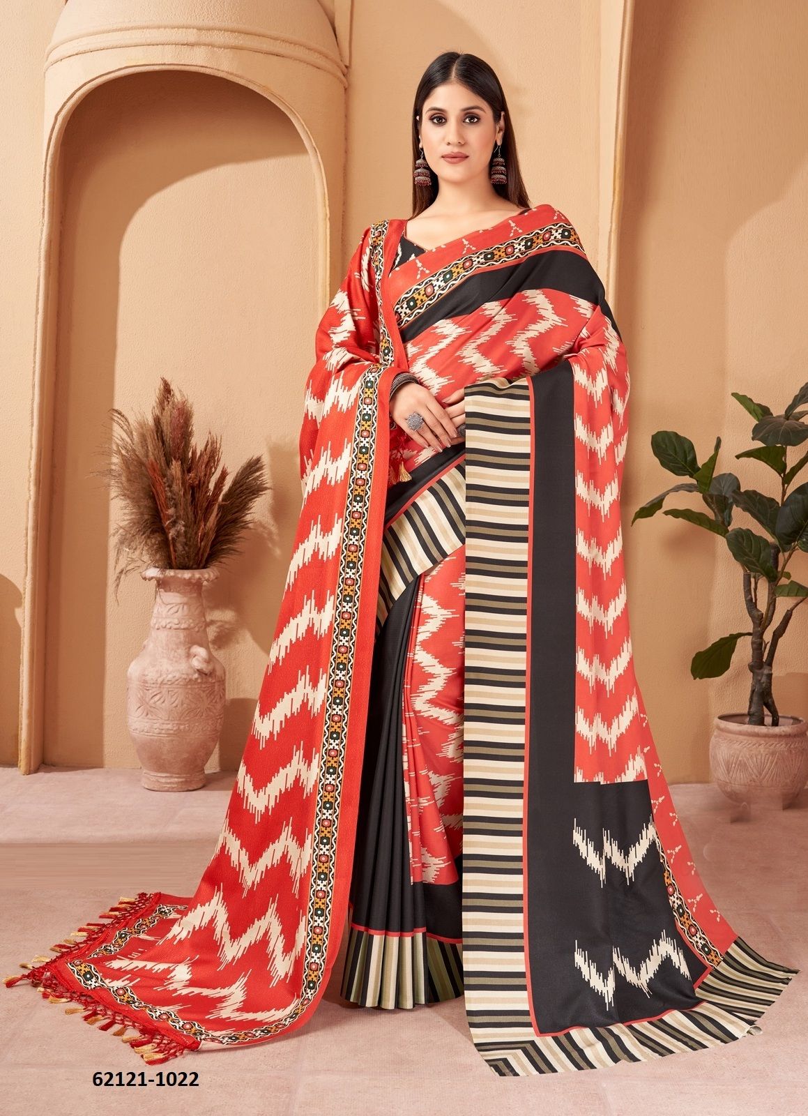PASHMINA SAREES WITH SHAWL 3 - Catalog # 62121 (Set of 7 Sarees) by Meheriya PASHMINA SAREES WITH SHAWL 3 - Catalog # 62121 (Set of 7 Sarees) by Meheriya
