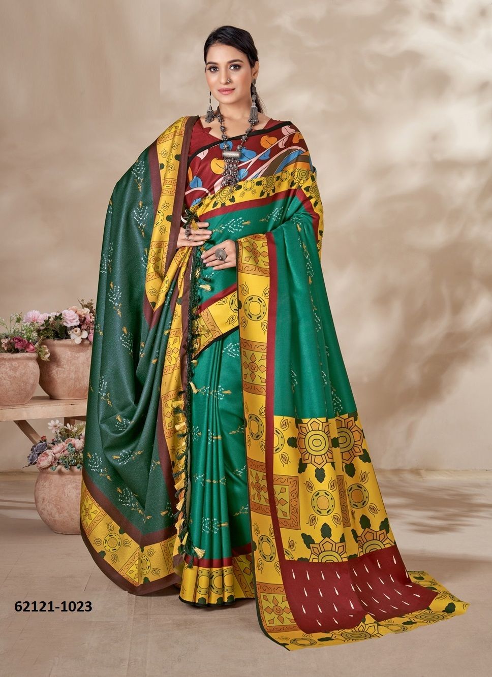 PASHMINA SAREES WITH SHAWL 3 - Catalog # 62121 (Set of 7 Sarees) by Meheriya PASHMINA SAREES WITH SHAWL 3 - Catalog # 62121 (Set of 7 Sarees) by Meheriya