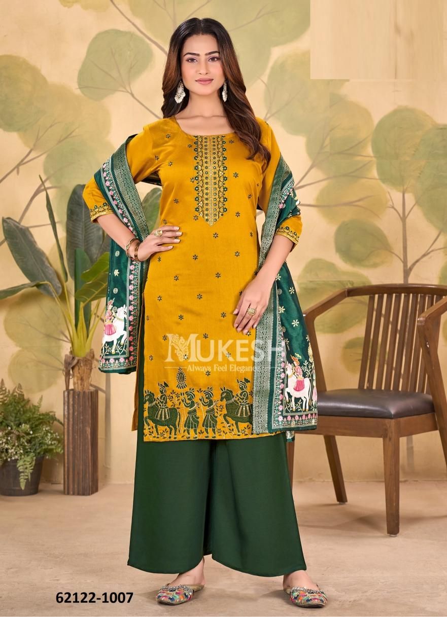 UTSAV - Catalog # 62122 (Set of 8 Readymade Salwar Suits) by Mukesh