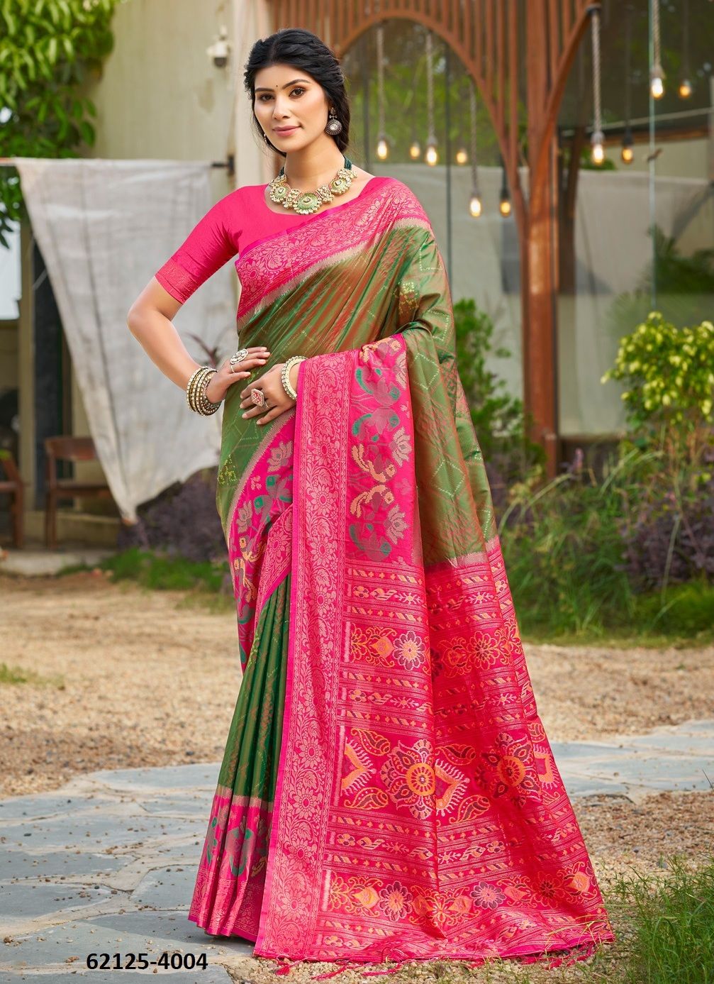 POORVIKA SILK 4 - Catalog # 62125 (Set of 8 Sarees) by Desi Muse