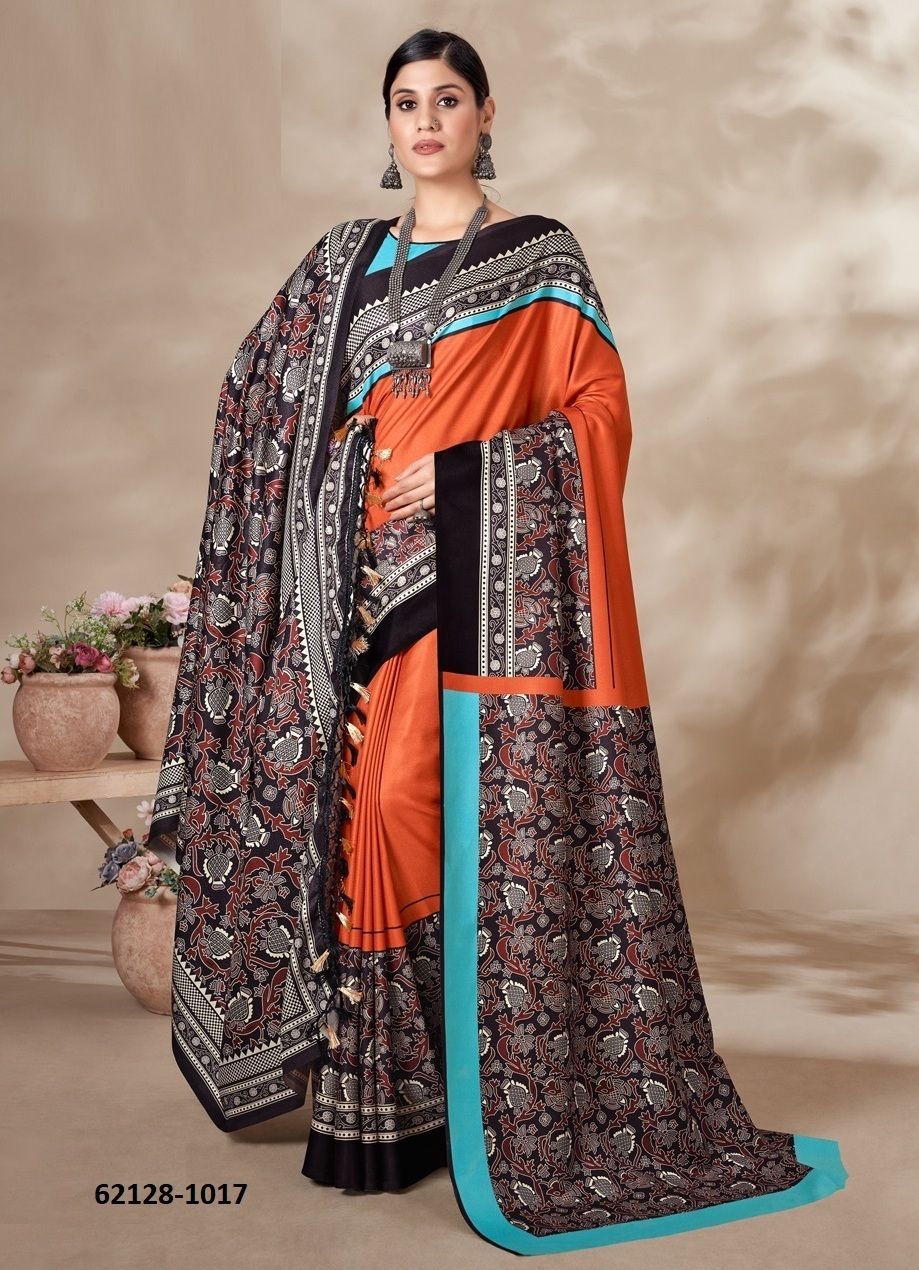 PASHMINA SAREES WITH SHAWL 2 - Catalog # 62128 (Set of 7 Sarees) by Meheriya PASHMINA SAREES WITH SHAWL 2 - Catalog # 62128 (Set of 7 Sarees) by Meheriya