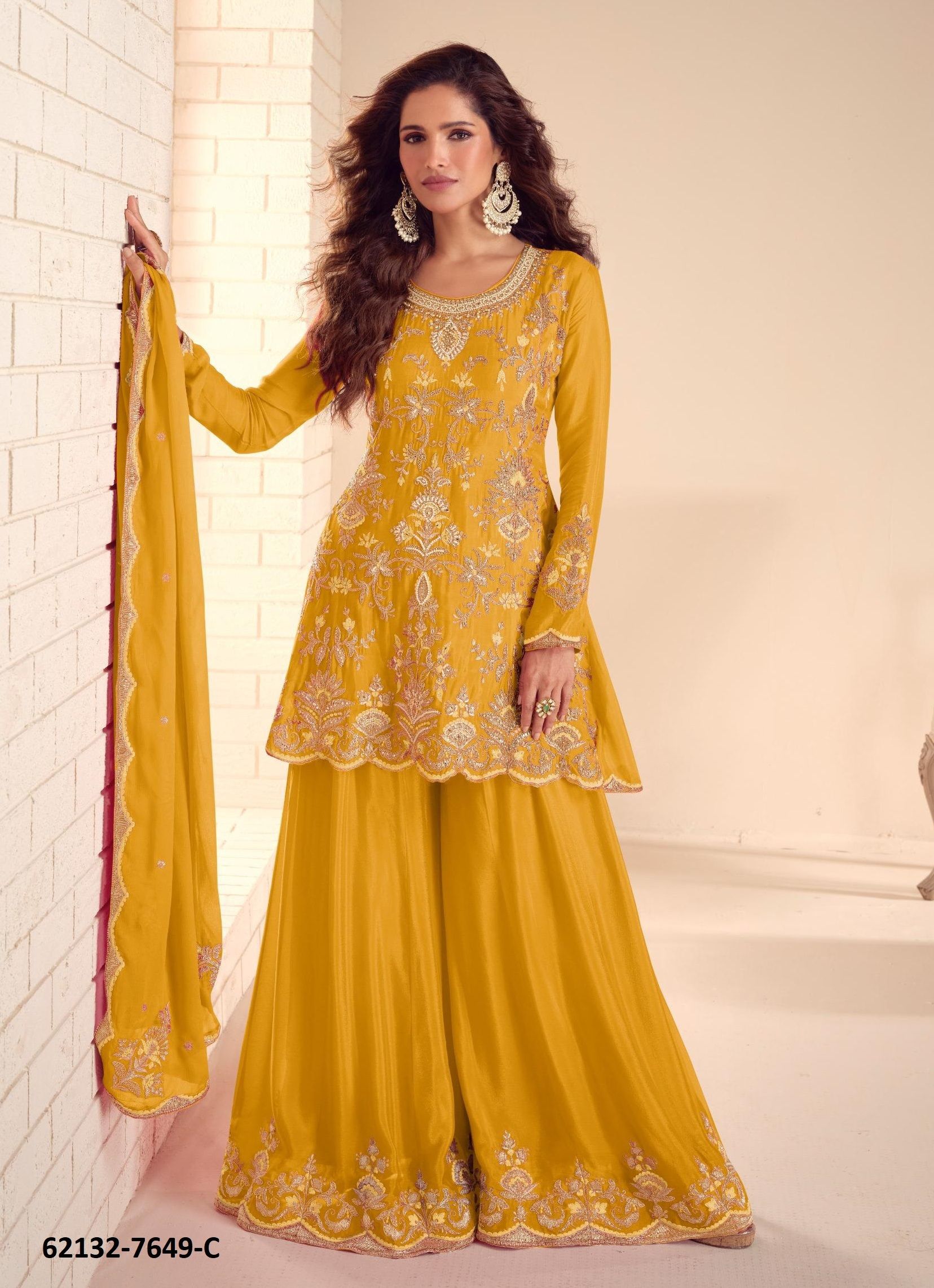 RUCHA - Catalog # 62132 (Set of 3 Readymade Salwar Suits) by Gulkayra Designer
