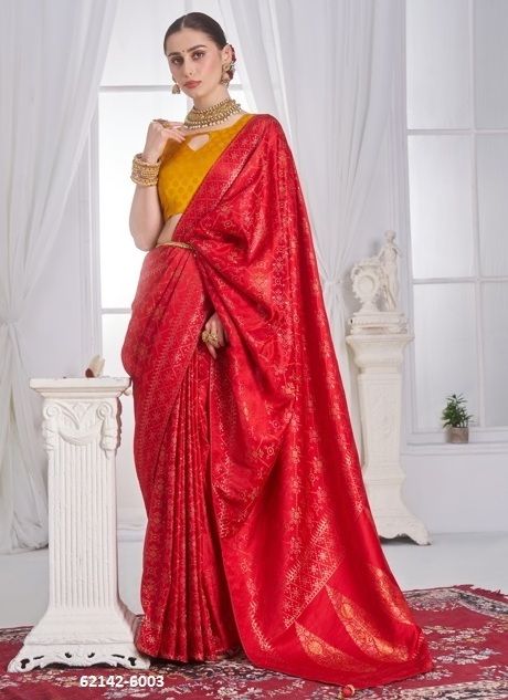THE QUEEN - Catalog # 62142 (Set of 6 Sarees) by Trikaashi THE QUEEN - Catalog # 62142 (Set of 6 Sarees) by Trikaashi