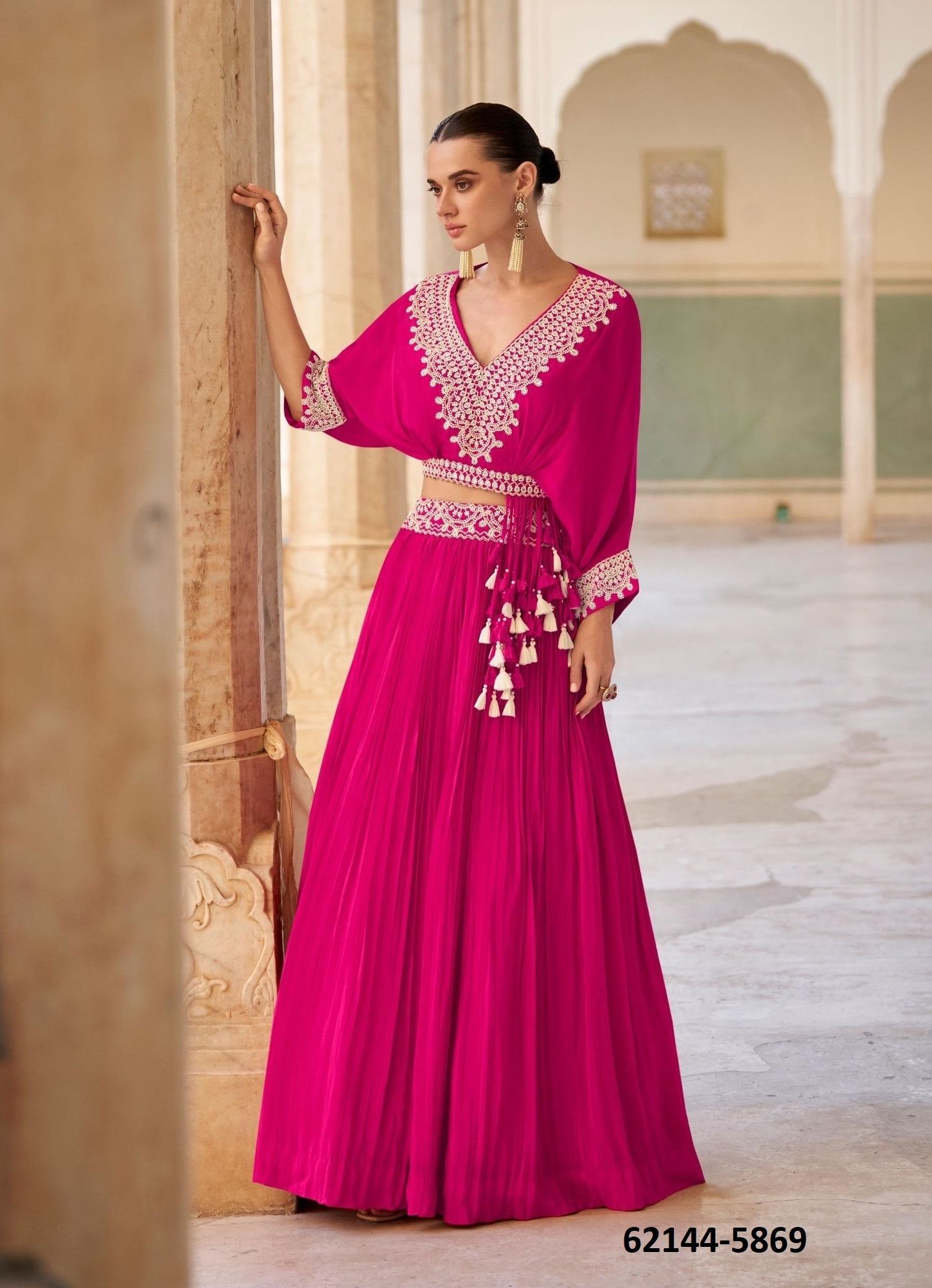 QAYAAMAT - Catalog # 62144 (Set of 3 Indo-Western Outfits) by Sayuri Designer