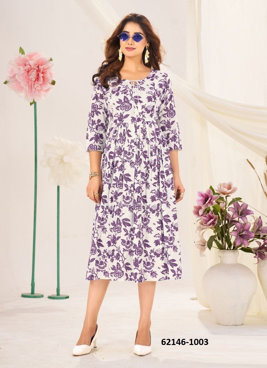 CLASSMATE - Catalog # 62146 (Set of 8 Readymade Women's Kurtis / Tops) by Desi Muse CLASSMATE - Catalog # 62146 (Set of 8 Readymade Women's Kurtis / Tops) by Desi Muse