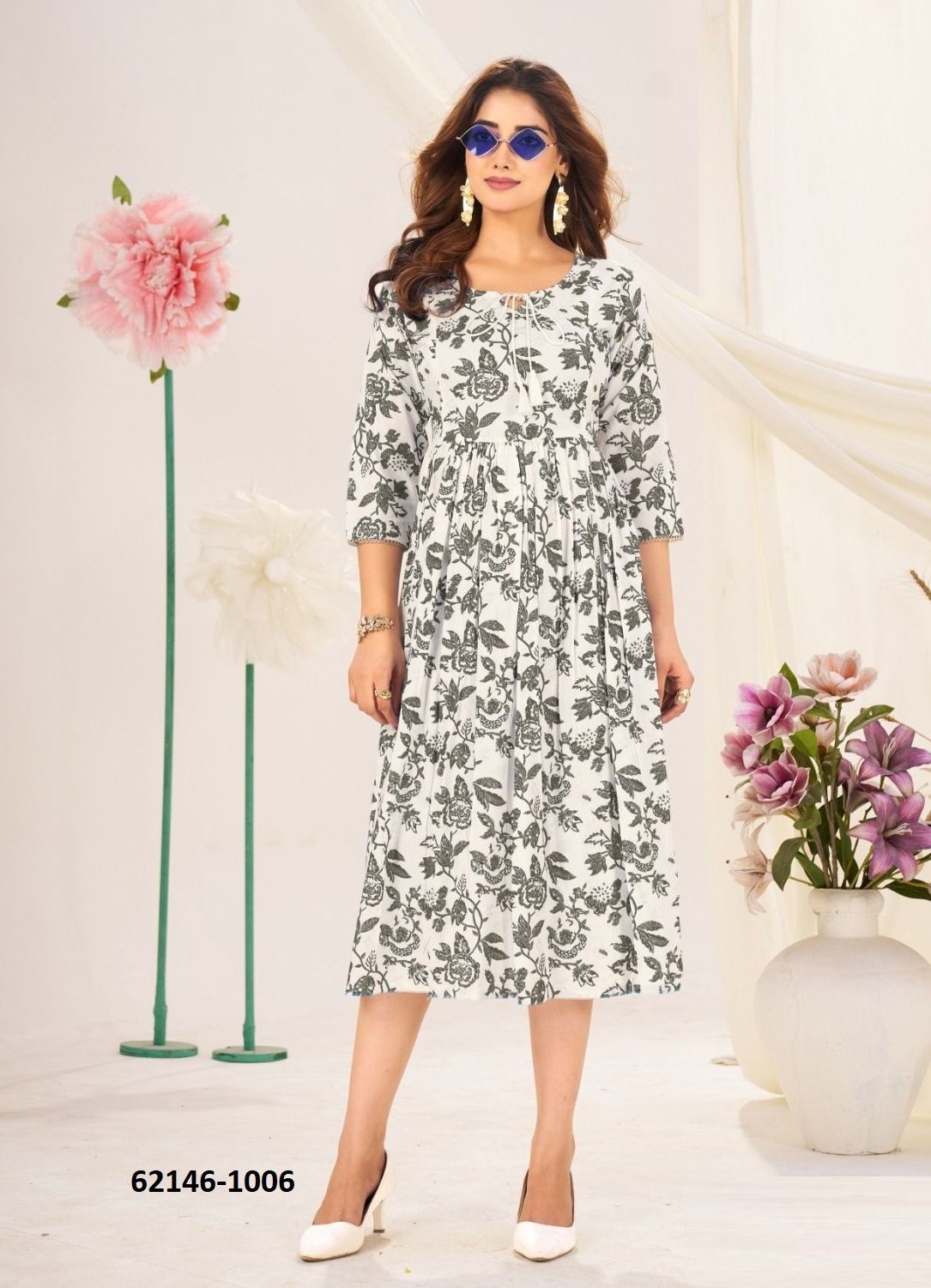 CLASSMATE - Catalog # 62146 (Set of 8 Readymade Women's Kurtis / Tops) by Desi Muse CLASSMATE - Catalog # 62146 (Set of 8 Readymade Women's Kurtis / Tops) by Desi Muse