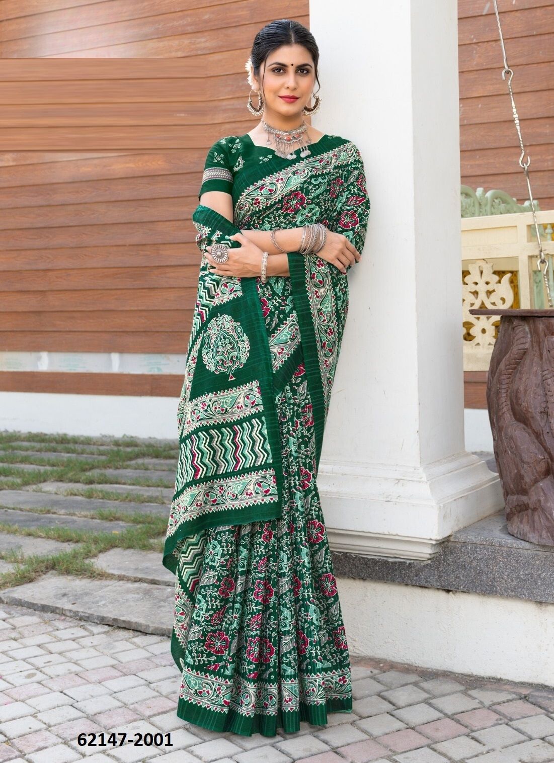 AJRAKH 2 - Catalog # 62147 (Set of 10 Sarees) by Aabharan AJRAKH 2 - Catalog # 62147 (Set of 10 Sarees) by Aabharan