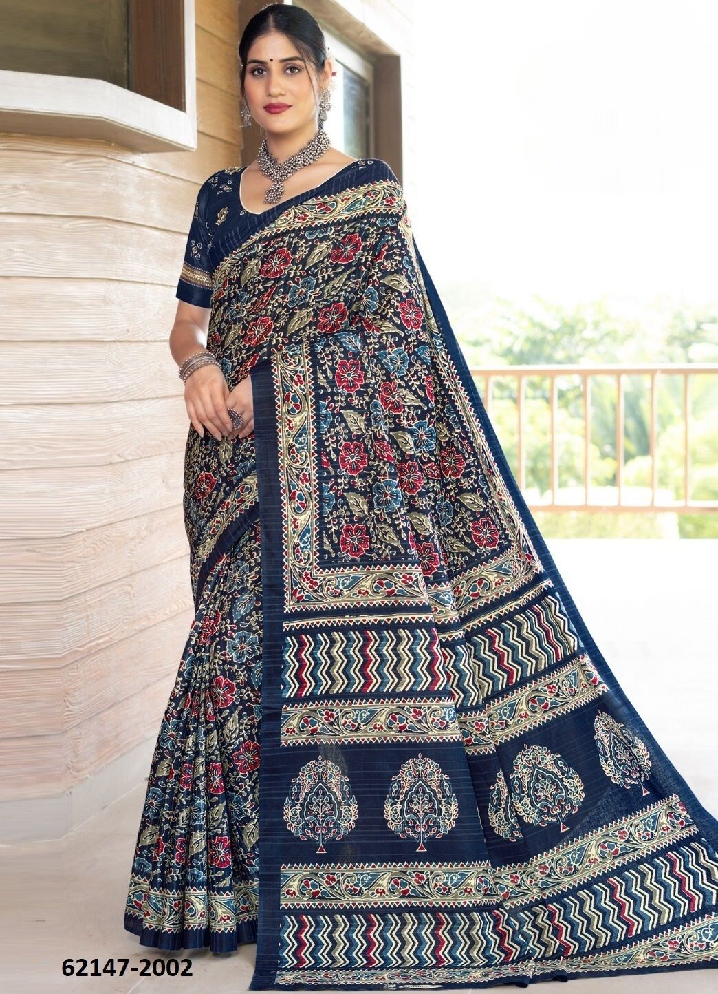 AJRAKH 2 - Catalog # 62147 (Set of 10 Sarees) by Aabharan AJRAKH 2 - Catalog # 62147 (Set of 10 Sarees) by Aabharan
