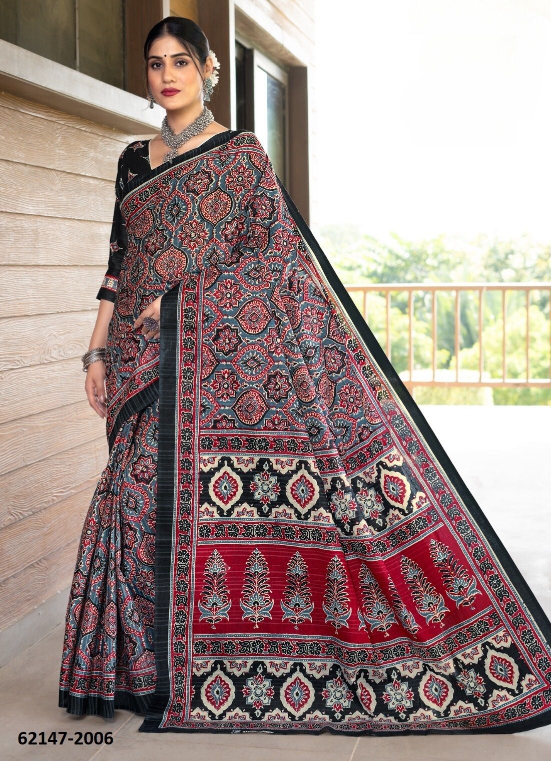 AJRAKH 2 - Catalog # 62147 (Set of 10 Sarees) by Aabharan AJRAKH 2 - Catalog # 62147 (Set of 10 Sarees) by Aabharan