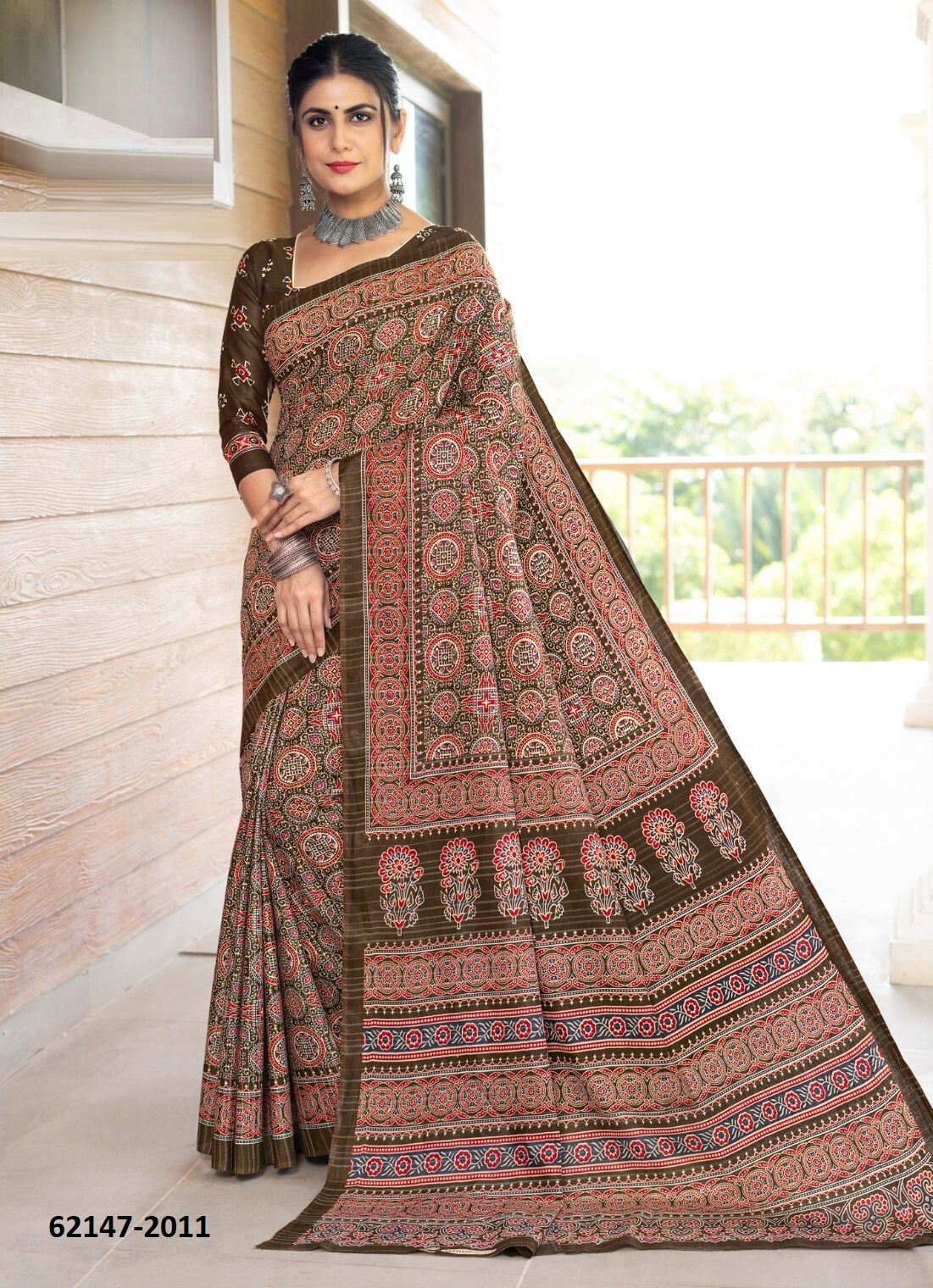 AJRAKH 2 - Catalog # 62147 (Set of 10 Sarees) by Aabharan AJRAKH 2 - Catalog # 62147 (Set of 10 Sarees) by Aabharan