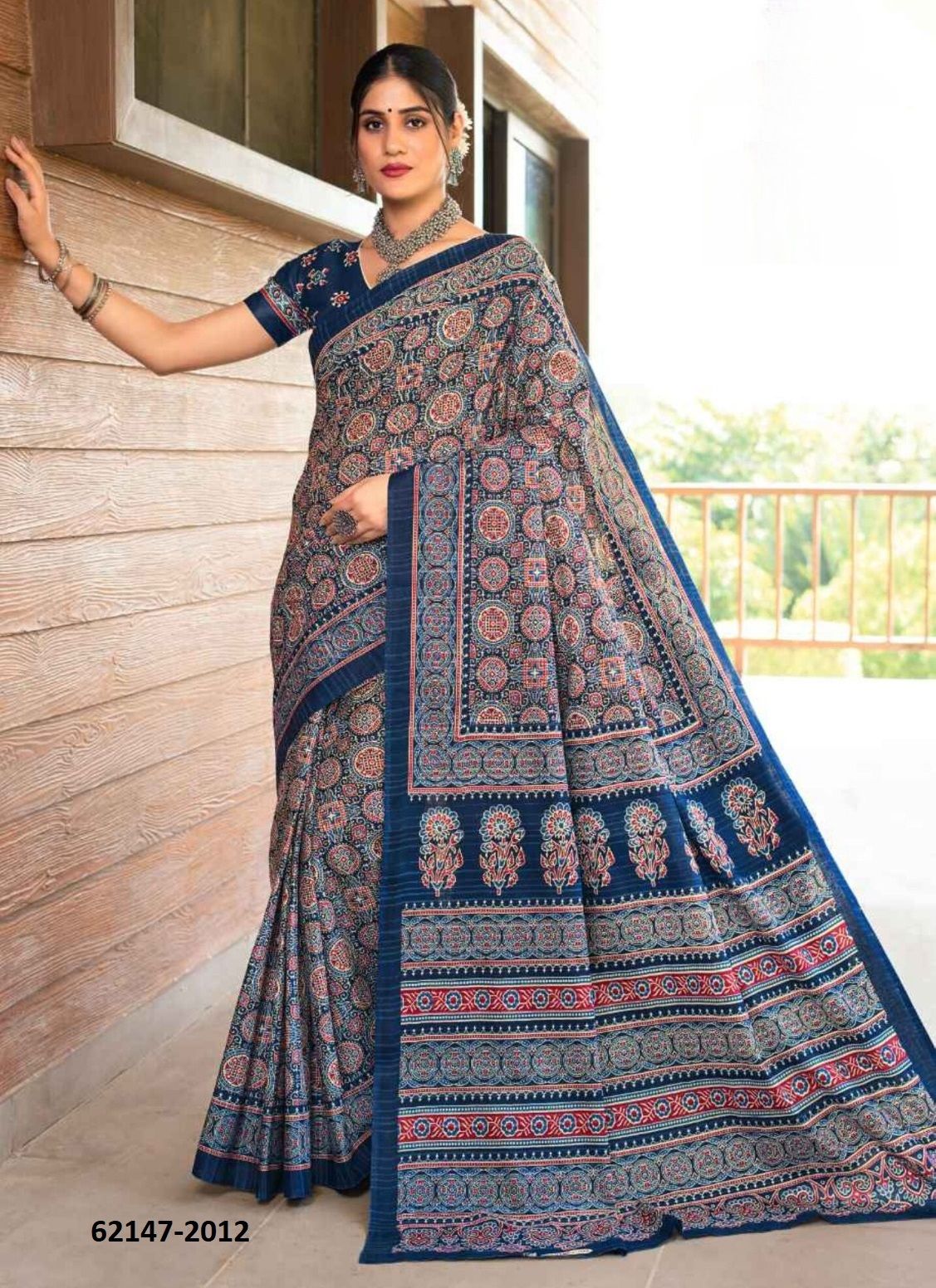 AJRAKH 2 - Catalog # 62147 (Set of 10 Sarees) by Aabharan AJRAKH 2 - Catalog # 62147 (Set of 10 Sarees) by Aabharan
