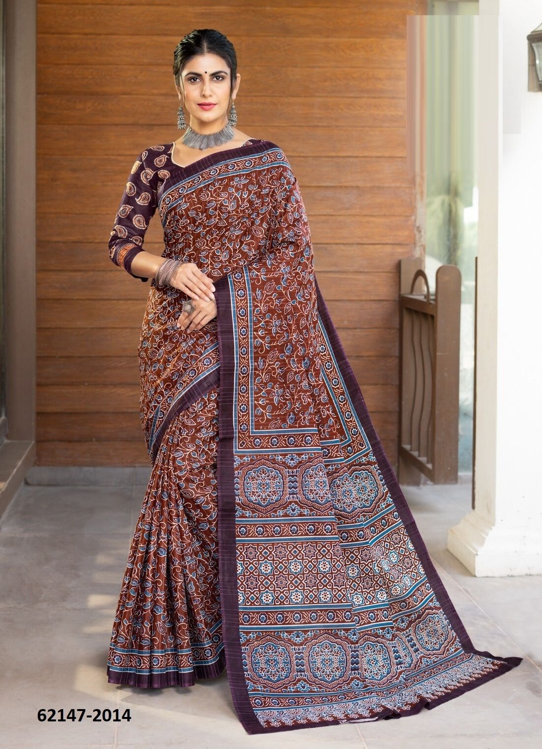 AJRAKH 2 - Catalog # 62147 (Set of 10 Sarees) by Aabharan AJRAKH 2 - Catalog # 62147 (Set of 10 Sarees) by Aabharan