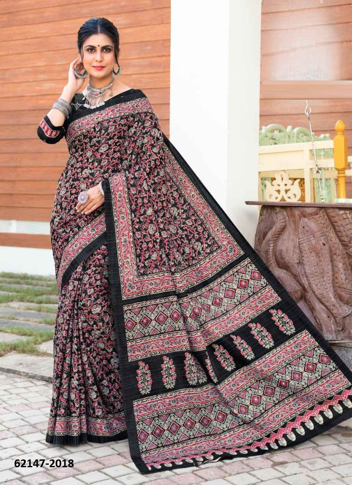 AJRAKH 2 - Catalog # 62147 (Set of 10 Sarees) by Aabharan AJRAKH 2 - Catalog # 62147 (Set of 10 Sarees) by Aabharan