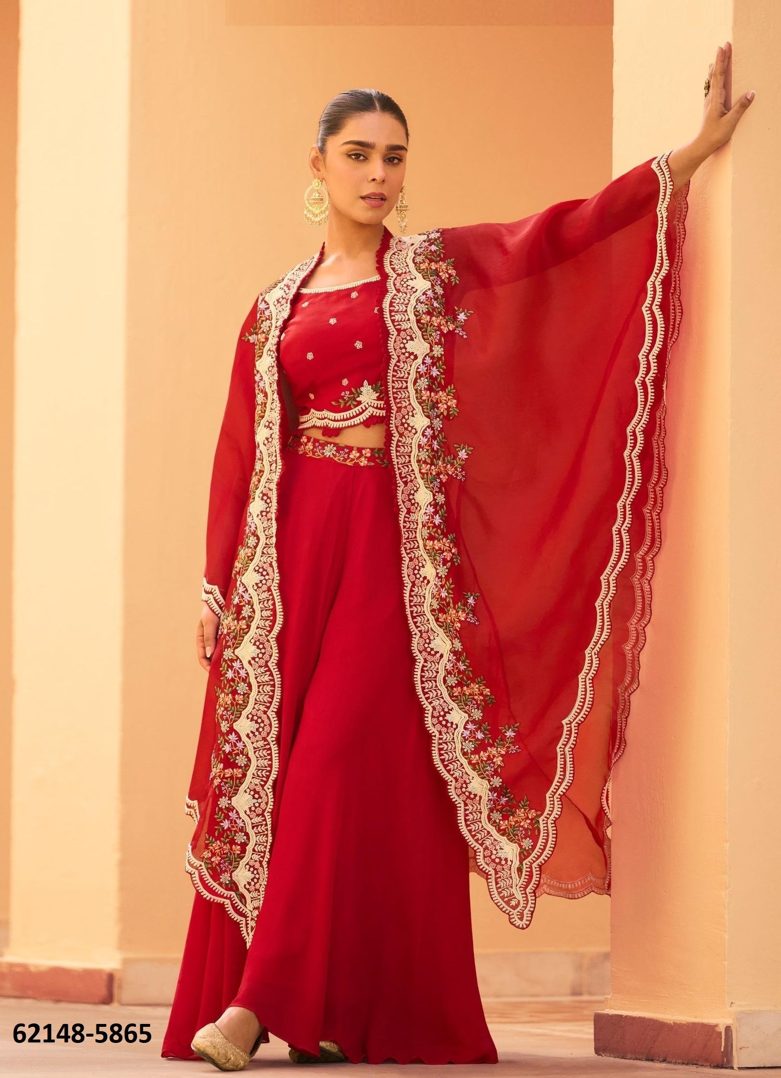 ROSY - Catalog # 62148 (Set of 4 Indo-Western Outfits) by Sayuri Designer