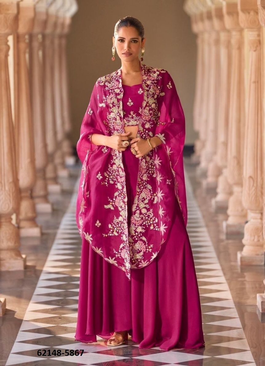 ROSY - Catalog # 62148 (Set of 4 Indo-Western Outfits) by Sayuri Designer