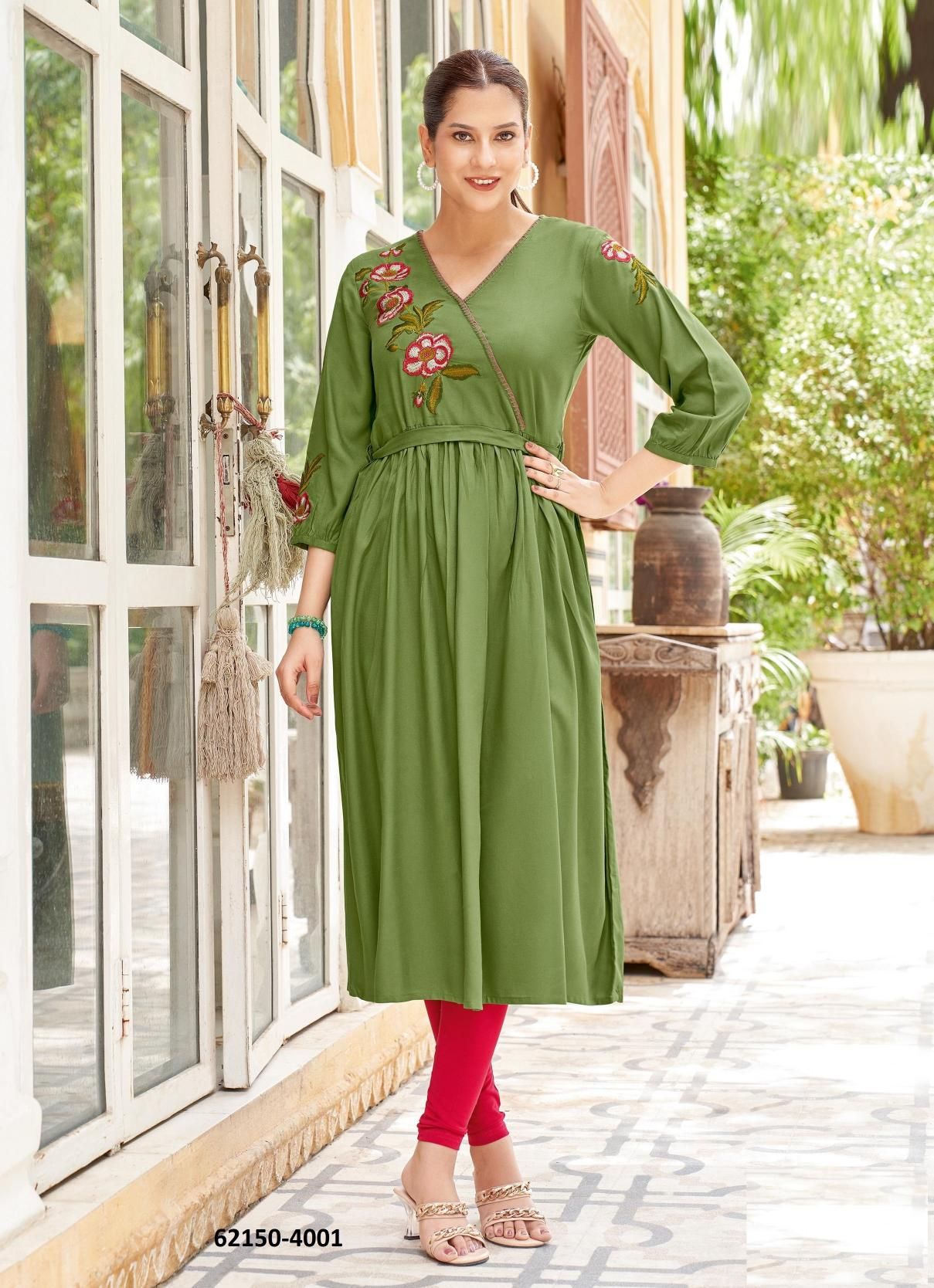 NORA - Catalog # 62150 (Set of 6 Readymade Women's Kurtis / Tops) by Mittoo NORA - Catalog # 62150 (Set of 6 Readymade Women's Kurtis / Tops) by Mittoo
