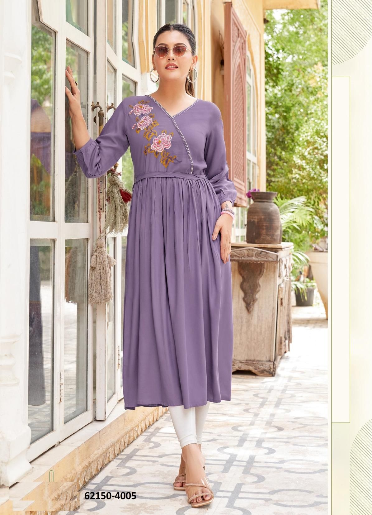 NORA - Catalog # 62150 (Set of 6 Readymade Women's Kurtis / Tops) by Mittoo NORA - Catalog # 62150 (Set of 6 Readymade Women's Kurtis / Tops) by Mittoo