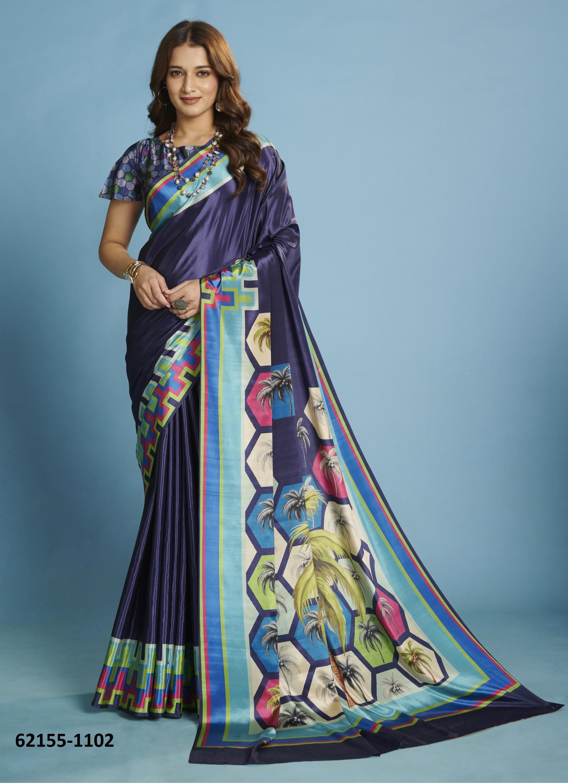 KRSYTAL - Catalog # 62155 (Set of 9 Sarees) by Meheriya KRSYTAL - Catalog # 62155 (Set of 9 Sarees) by Meheriya