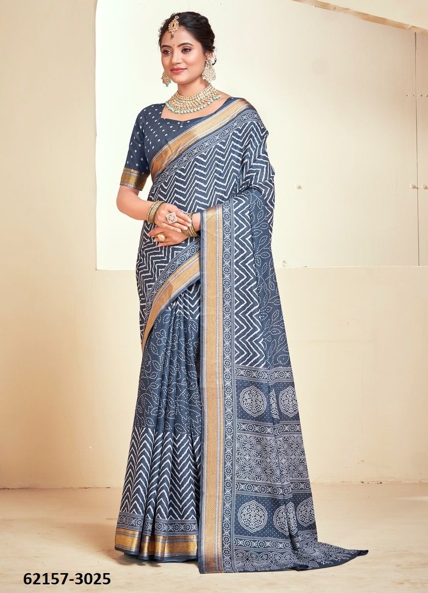 PURE MAL MAL COTTON CHATAI BORDER - Catalog # 62157 (Set of 24 Sarees) by Desi Muse PURE MAL MAL COTTON CHATAI BORDER - Catalog # 62157 (Set of 24 Sarees) by Desi Muse