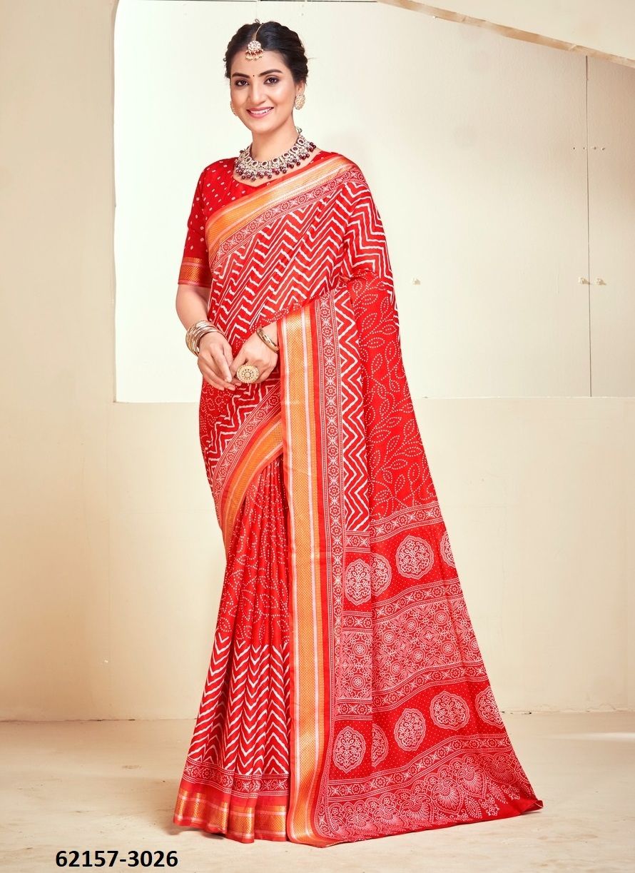PURE MAL MAL COTTON CHATAI BORDER - Catalog # 62157 (Set of 24 Sarees) by Desi Muse PURE MAL MAL COTTON CHATAI BORDER - Catalog # 62157 (Set of 24 Sarees) by Desi Muse